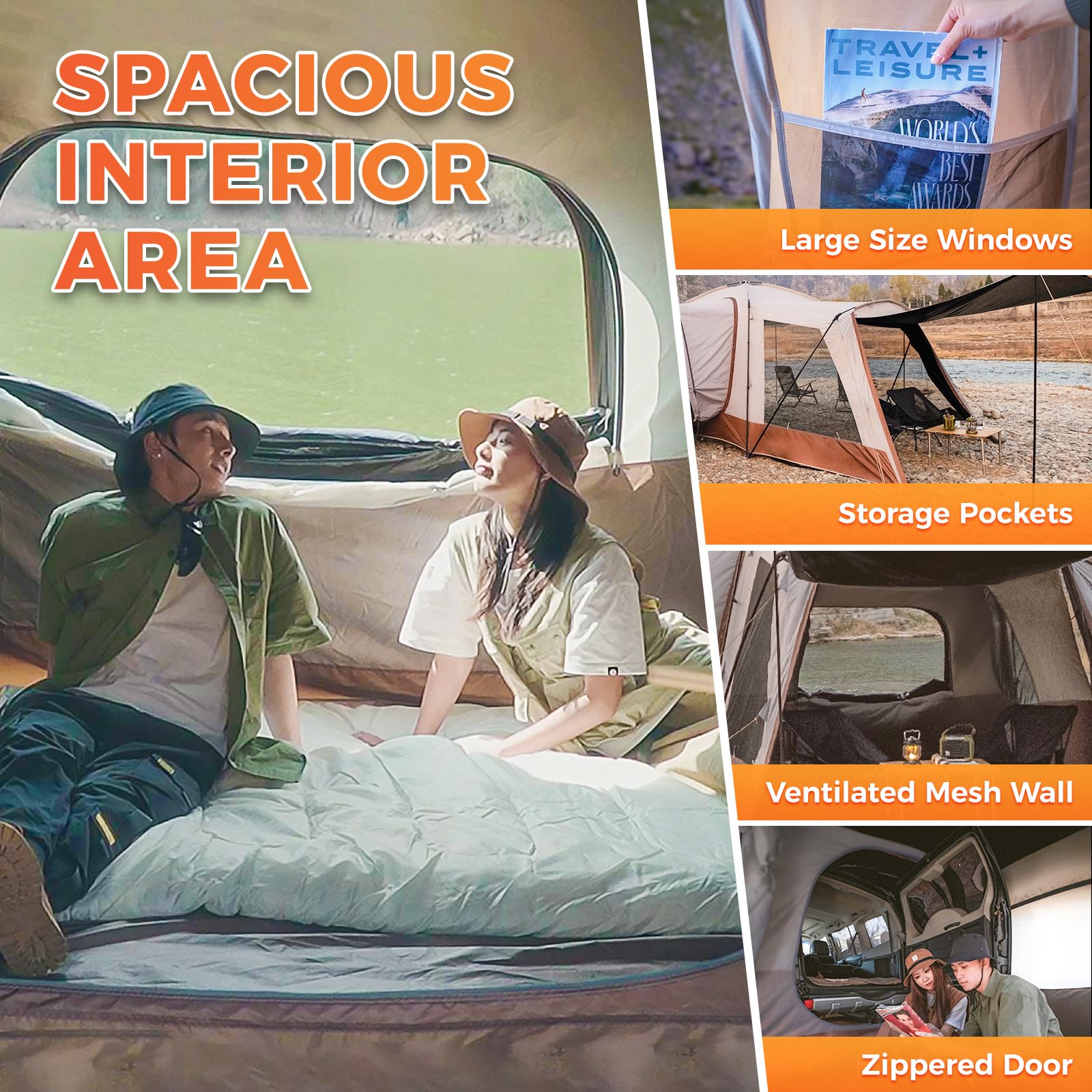 kingcamp-boundless-x5-b-series-suv-tent-uv-protection-multi-room-standalone-or-s image 4