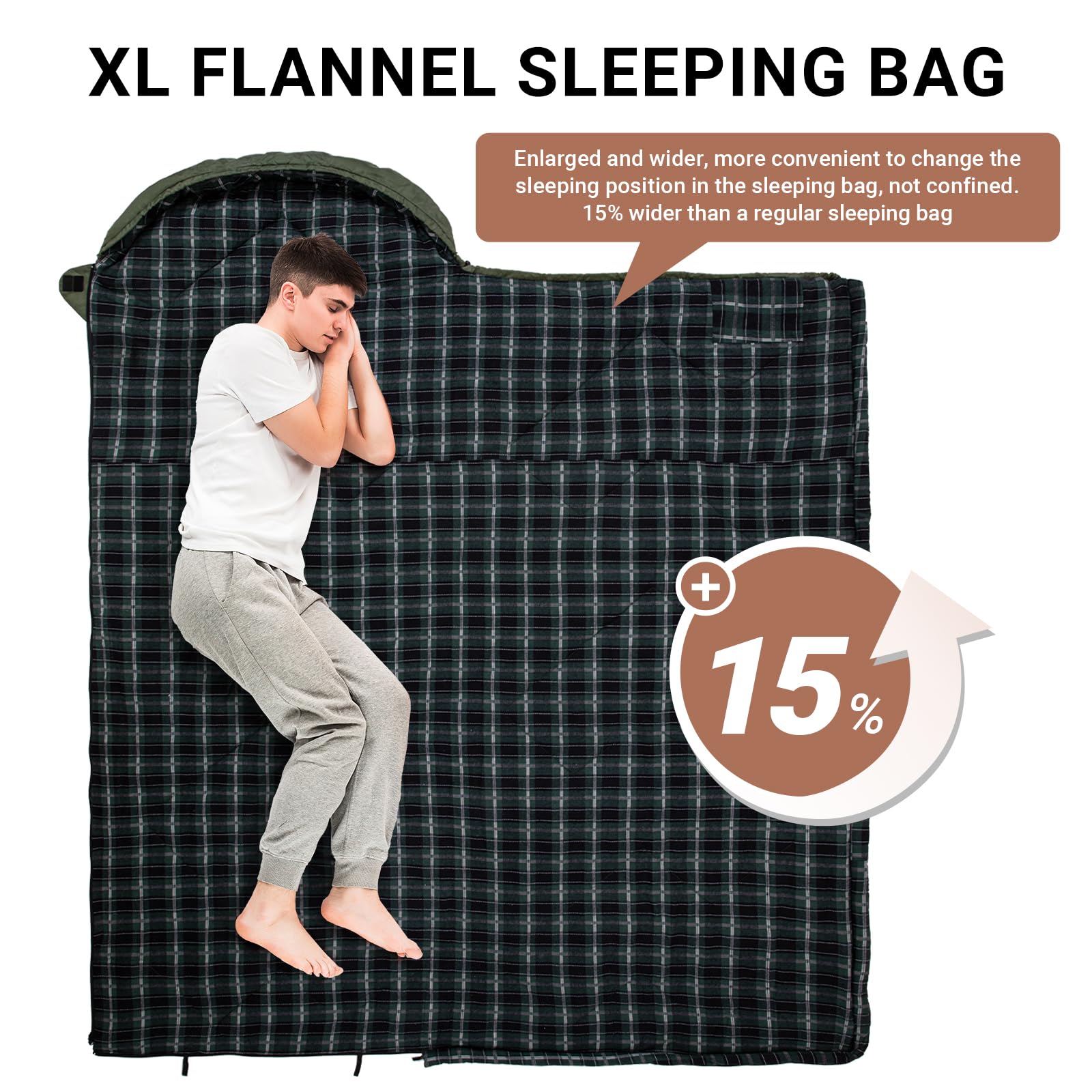 kingcamp-gale-300-sleeping-bag-envelope-with-hood image 3