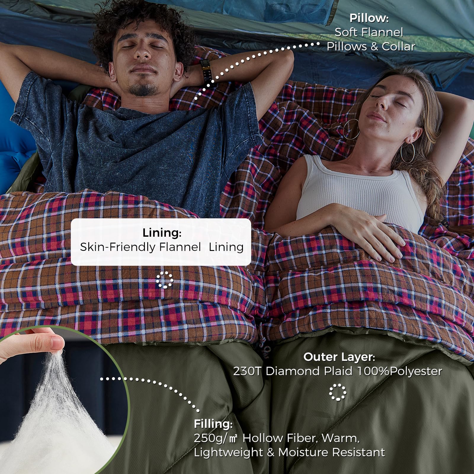 kingcamp-freespace-250d-flannel-lined-double-sleeping-bag image 7