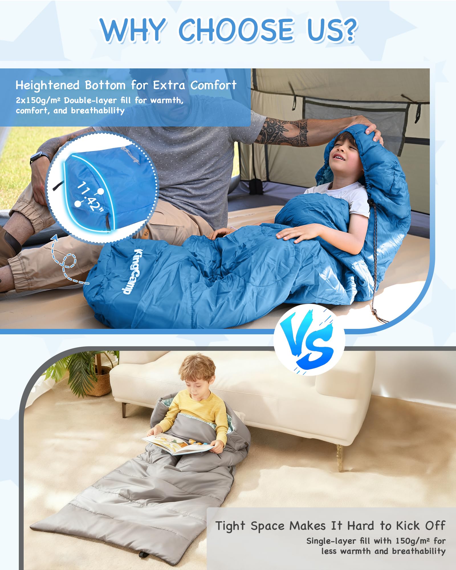 kingcamp-treck-300s-kid-s-mummy-sleeping-bag-soft-cotton-flannel-double-layer-ag image 6