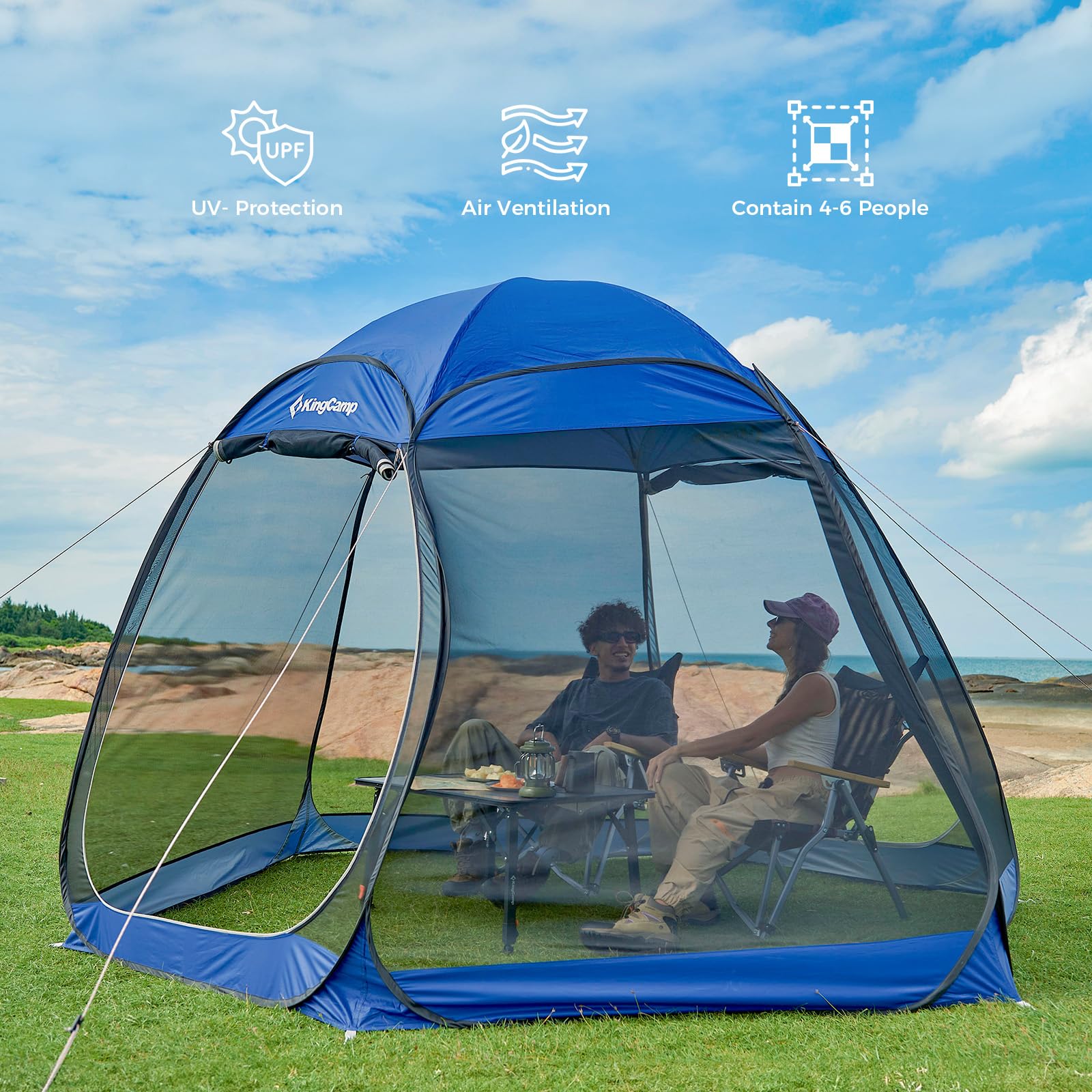 kingcamp-cairo-2-10x7-pop-up-screen-mosquito-canopy-tent-instant-setup-b3-mesh-p image 6
