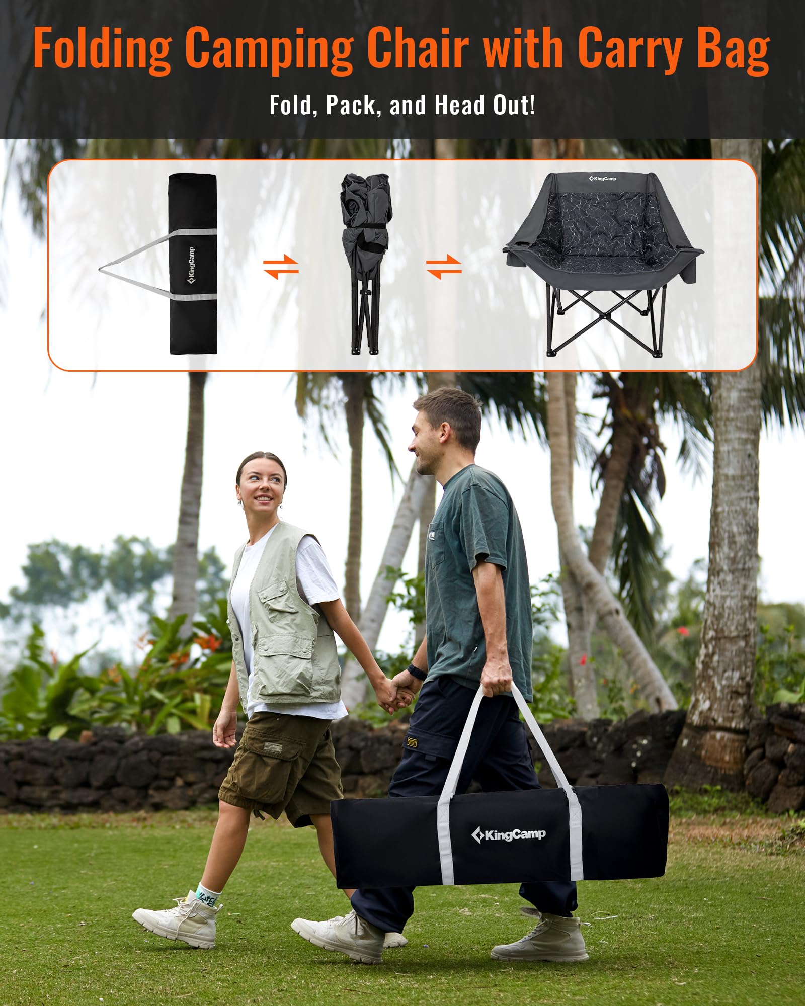 kingcamp-volcapetra-oversized-padded-camping-sofa image 2