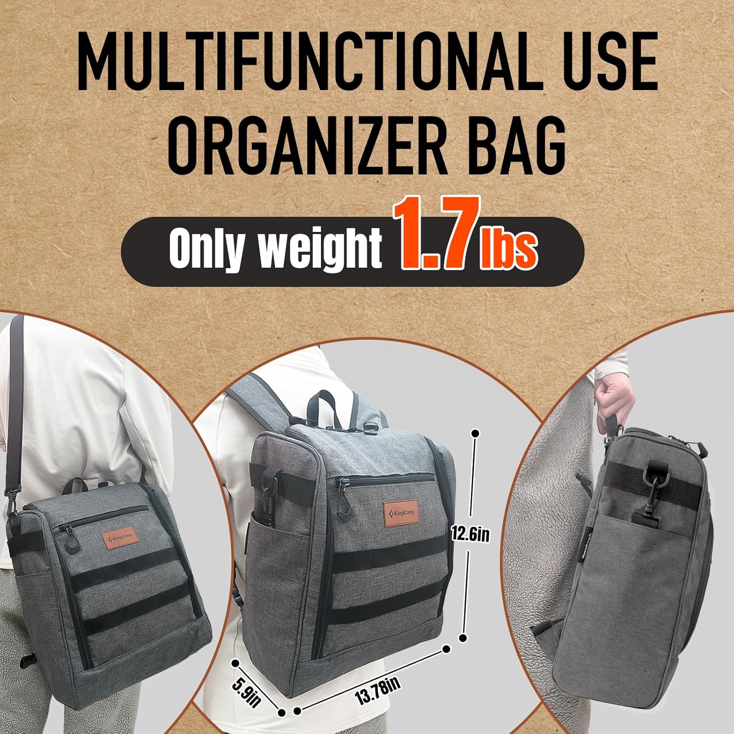 kingcamp-camping-cooking-utensils-bag-3-carrying-methods-durable-multi-pocket image 2