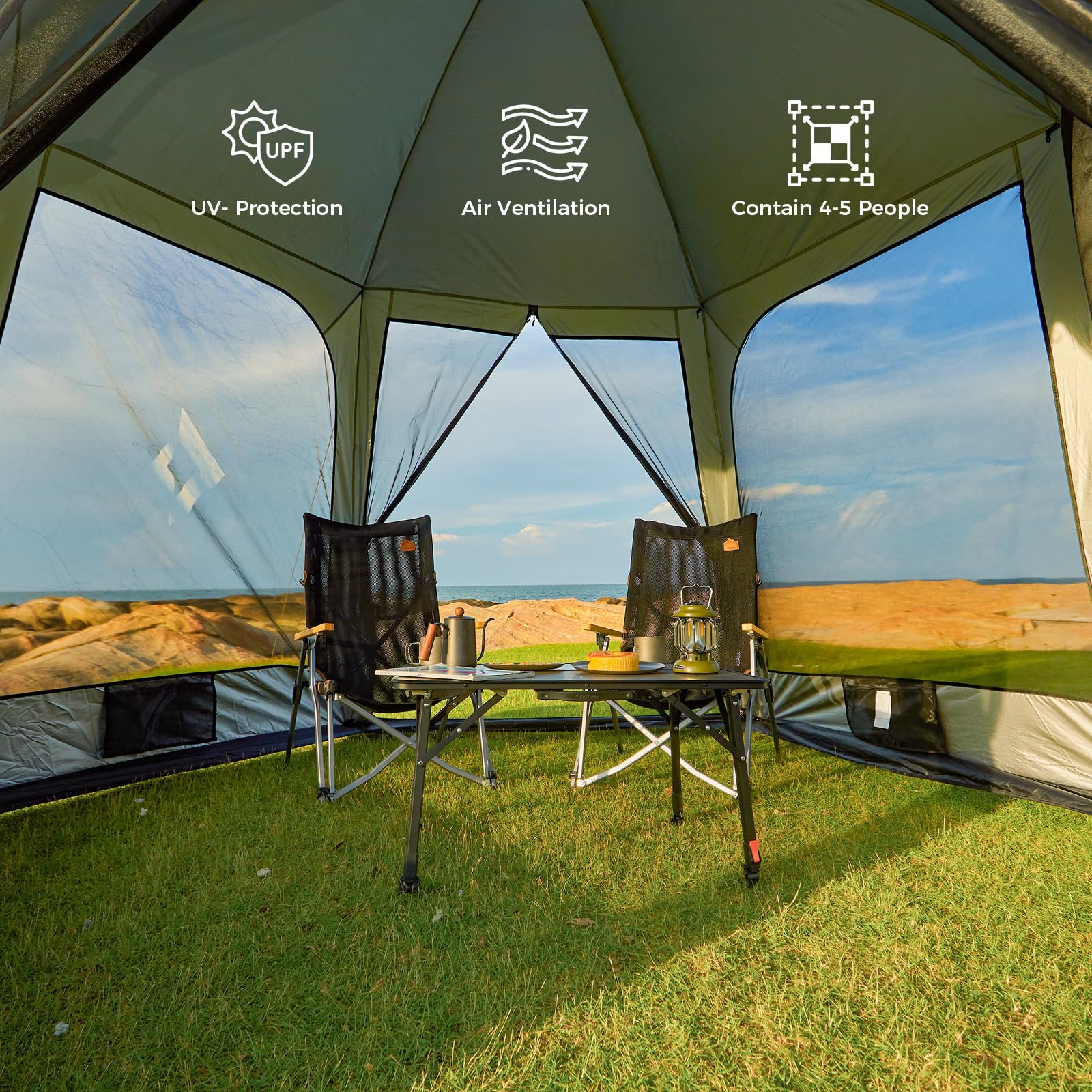kingcamp-cairo-12x12-instant-screen-mosquito-canopy-tent image 3