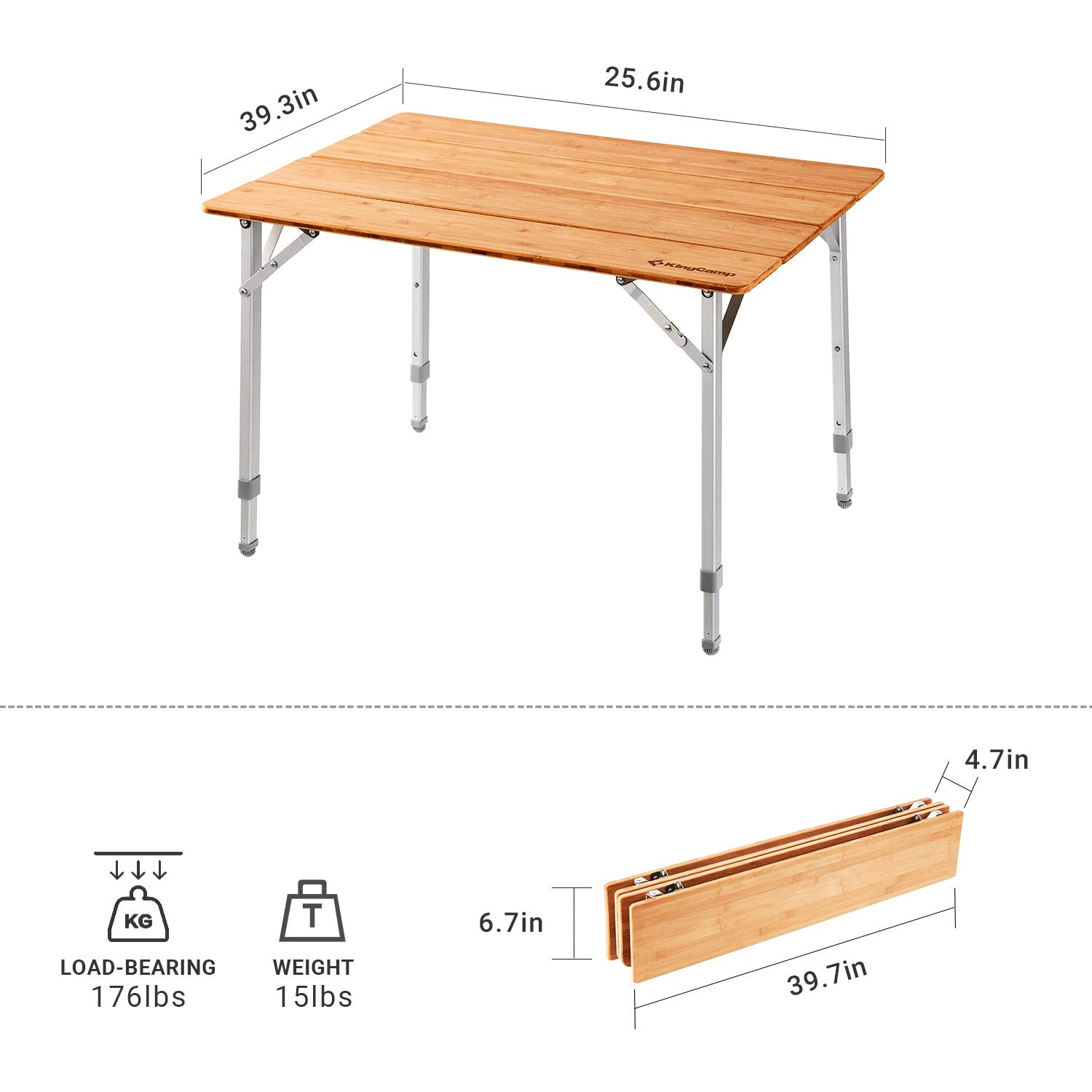 kingcamp-2-4-person-folding-camping-table-39x25 image 3