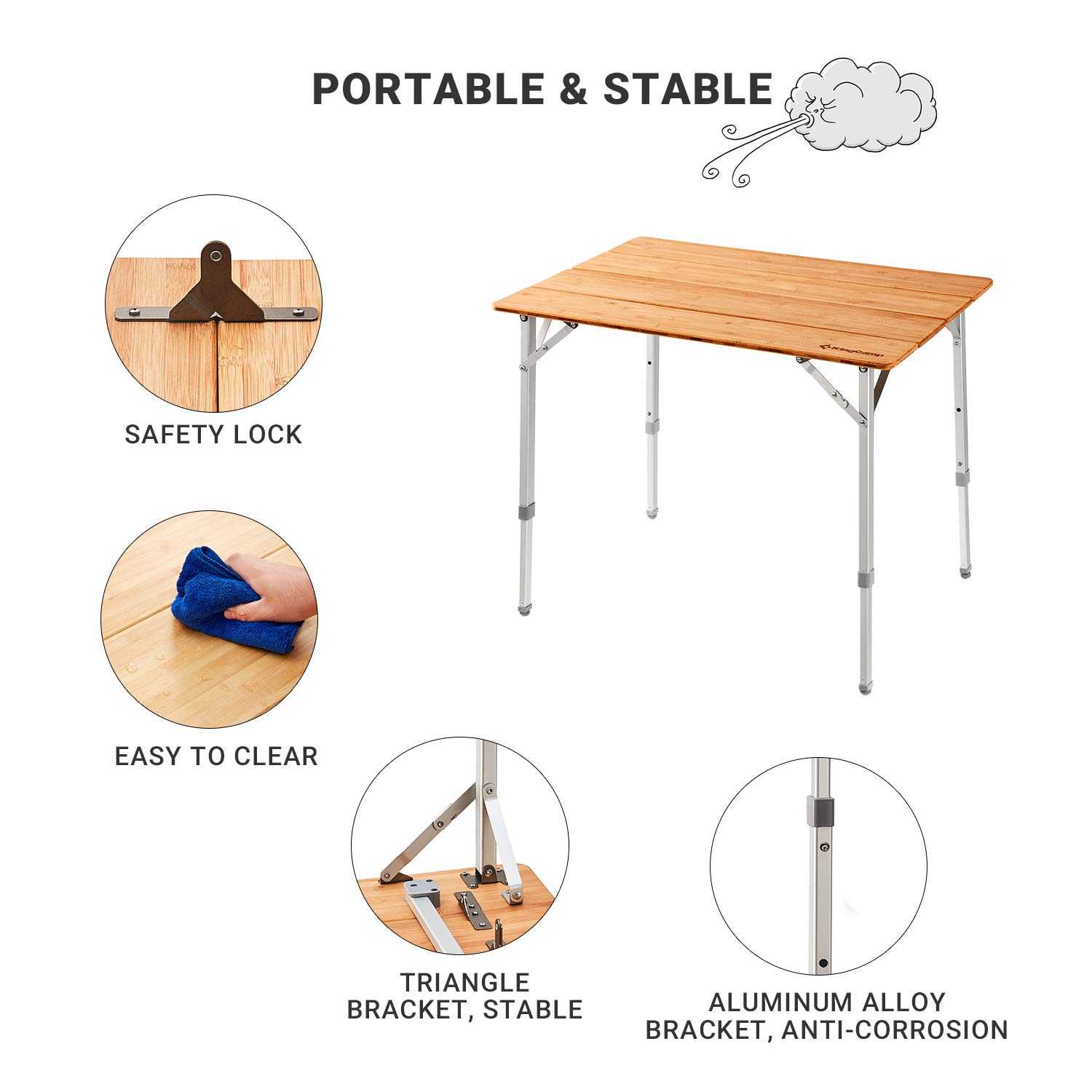 kingcamp-2-4-person-folding-camping-table-39x25 image 4