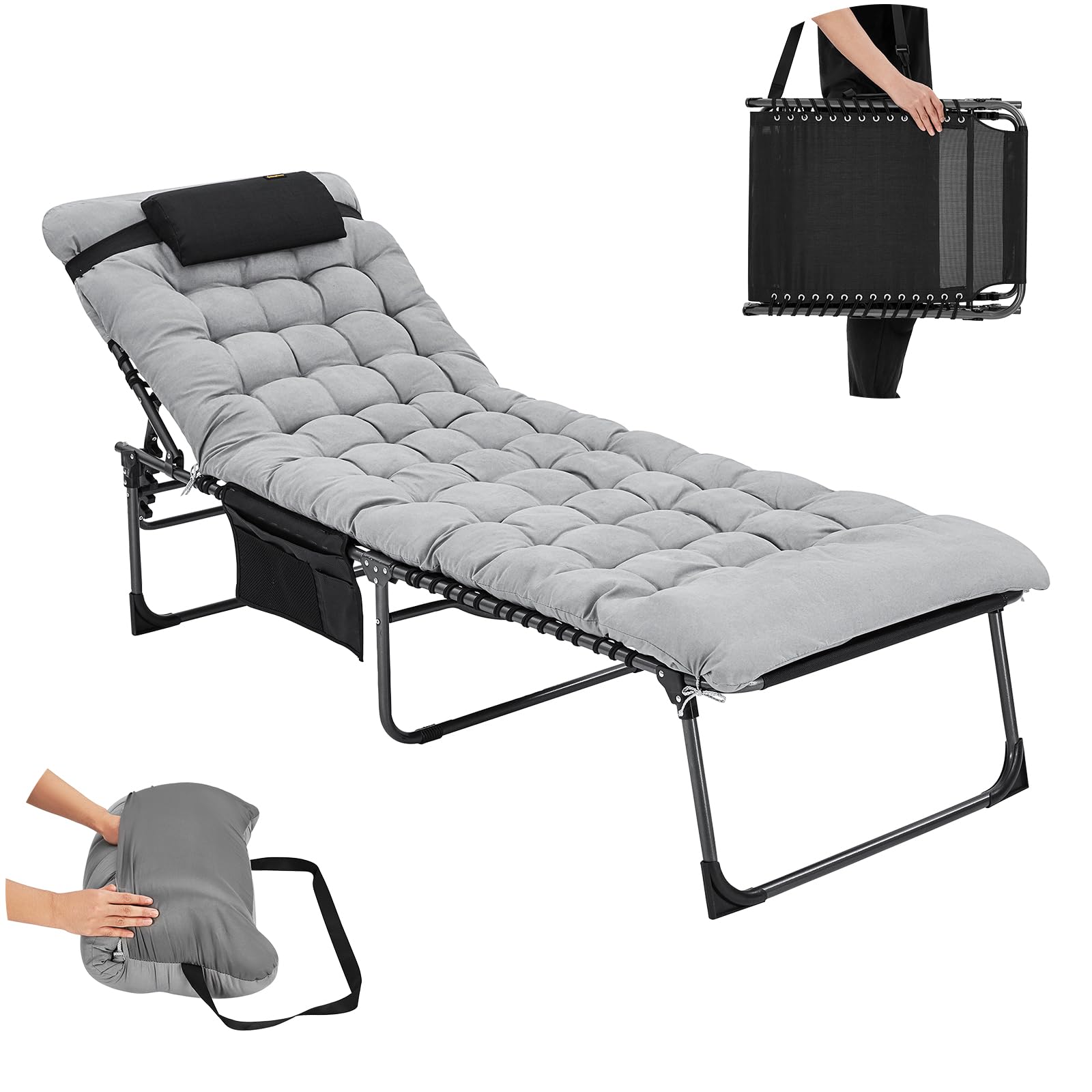 kingcamp-widen-3-folding-lounge-chair-and-cushion-set-5-reclining-positions-330l image 1