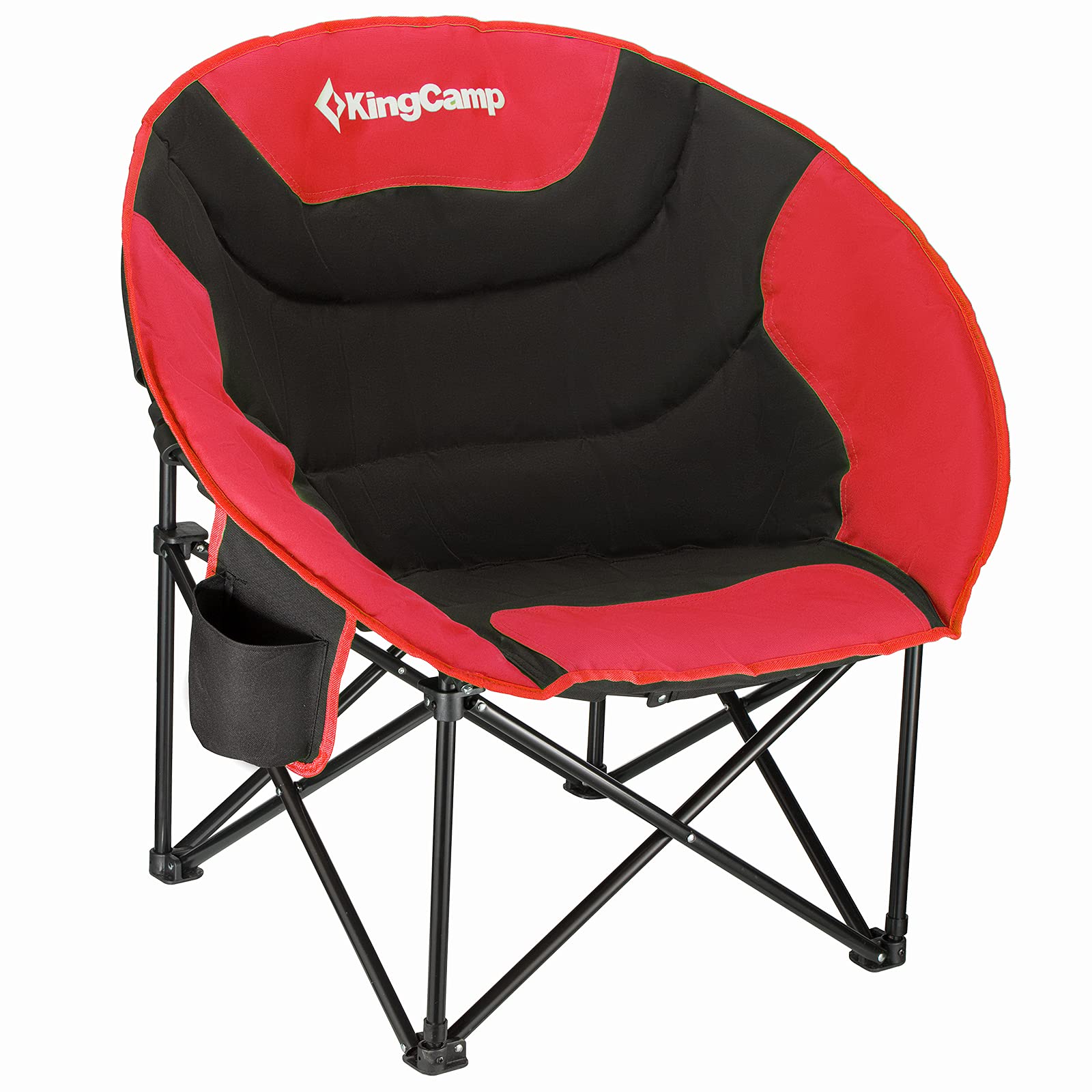 kingcamp-moon-camping-chair-oversized-padded-round-saucer-chair-with-cup-holder image 8