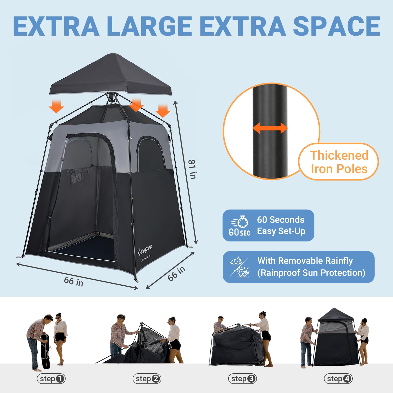 kingcamp-marasusa-q-single-room-shower-tent image 6