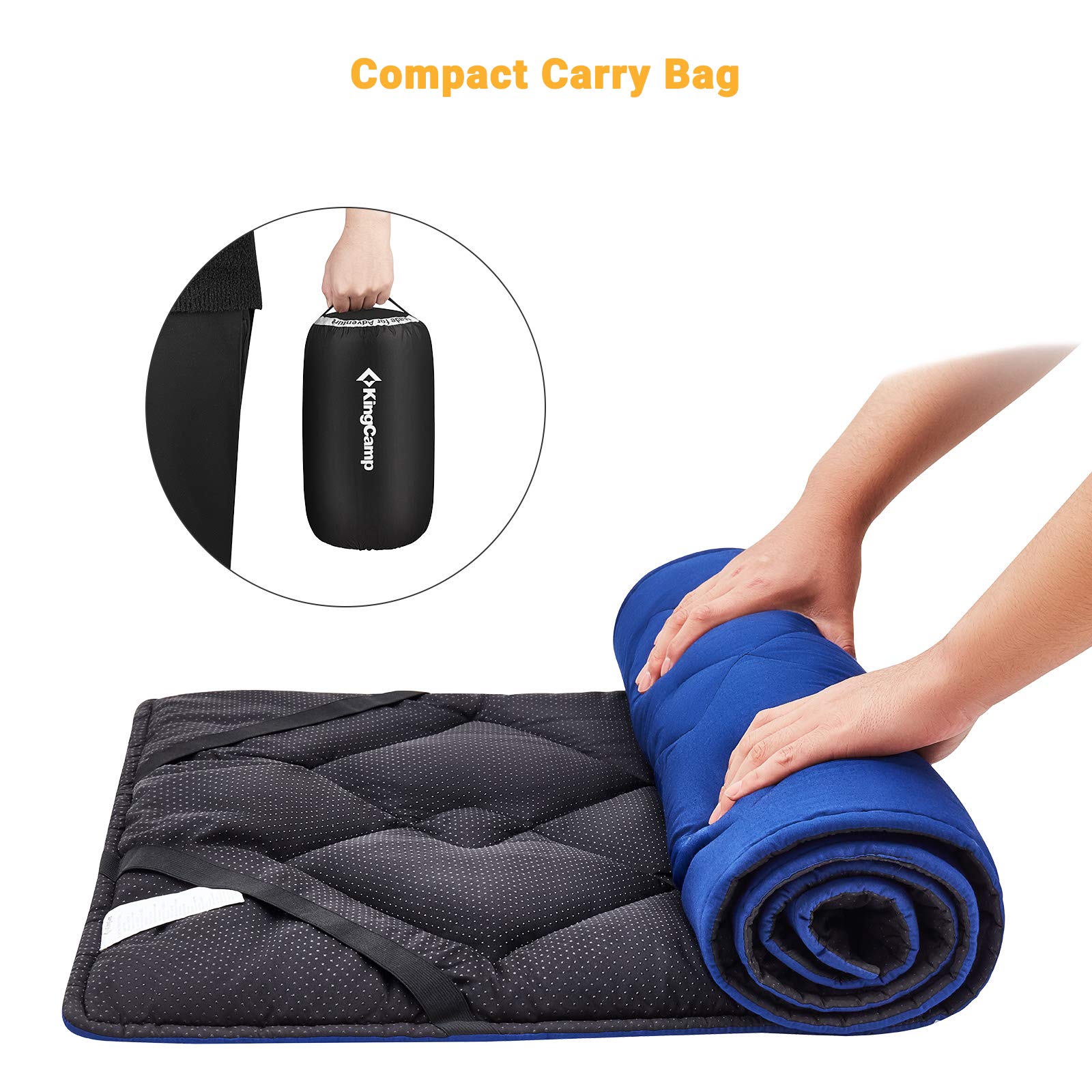 kingcamp-camp-pad-l-sleeping-mat-for-camping-cot-quilted-comfort-pad image 4