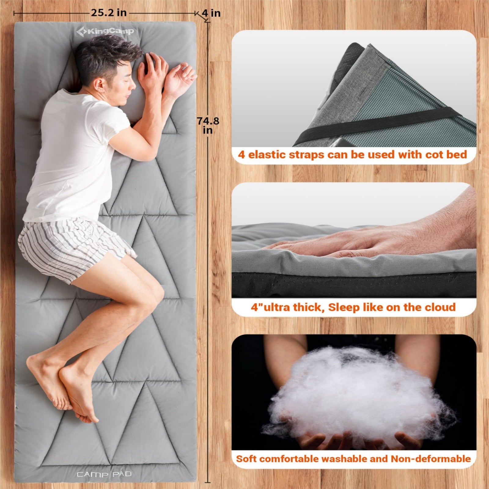 kingcamp-extra-thick-camp-pad-500-cot-mat image 2