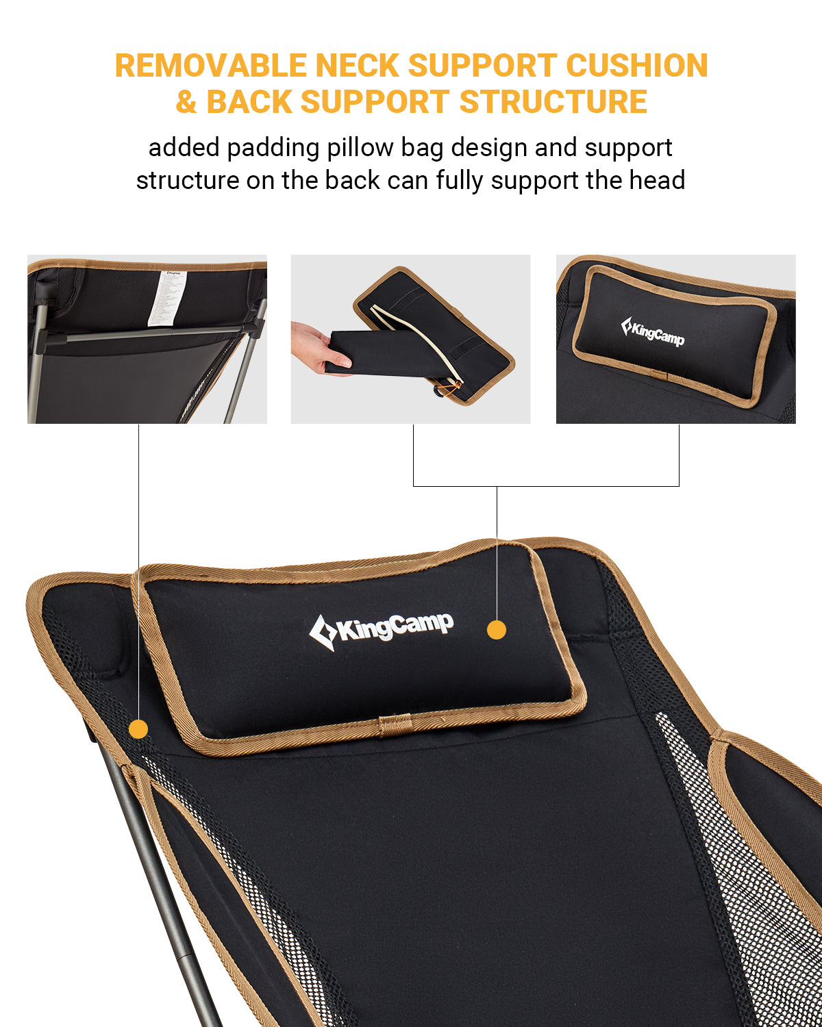 kingcamp-adjustable-high-back-ultralight-camping-chair-two-position-reclining-co image 7