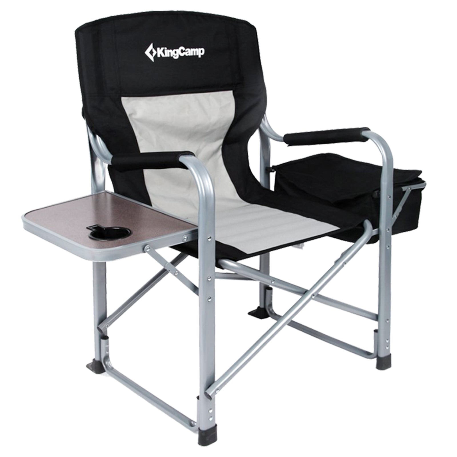 kingcamp-oversized-padded-folding-director-chair-with-cooler-bag image 1