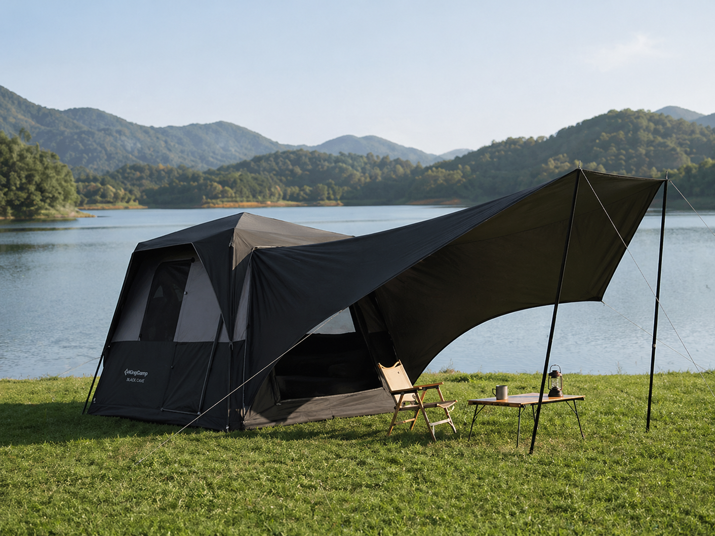 kingcamp-boundless-x3-pro-modular-tarp-awning-161-sq-ft-waterproof-shelter-for-s image 7