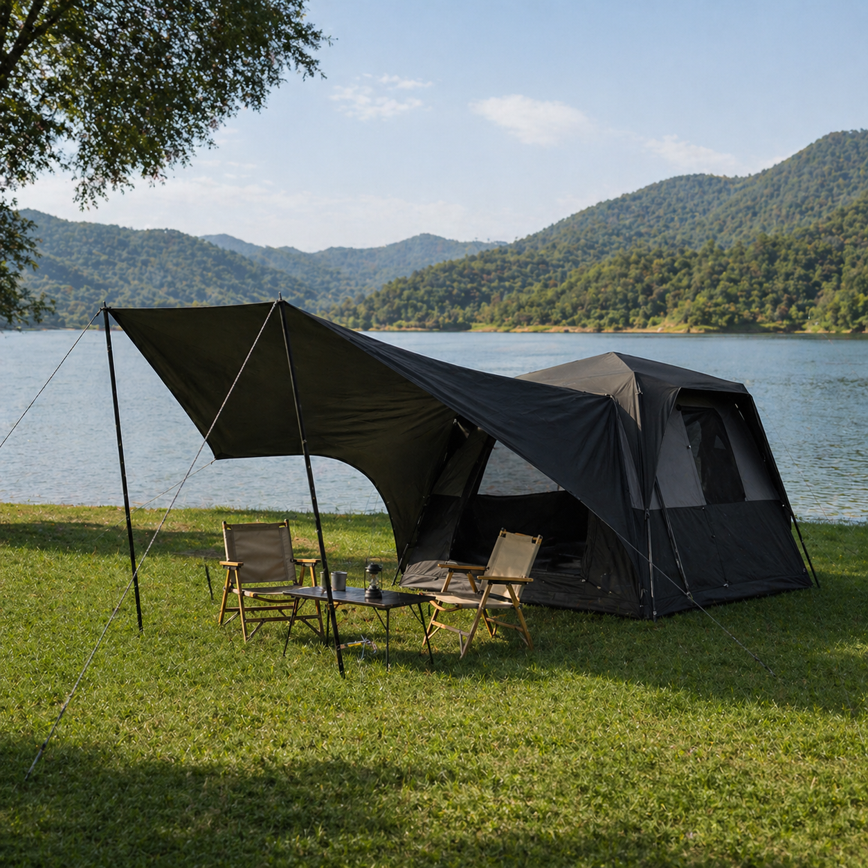 kingcamp-boundless-x3-pro-modular-tarp-awning-161-sq-ft-waterproof-shelter-for-s image 5