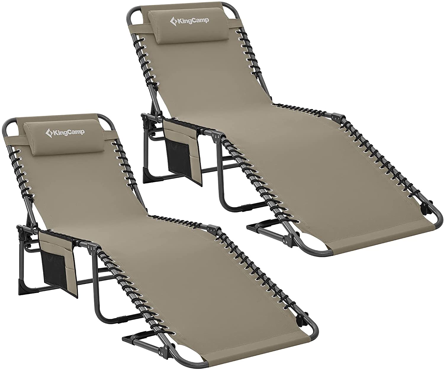 kingcamp-folding-chaise-lounge-chair-4-position image 2