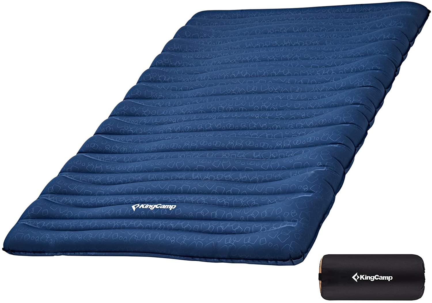 kingcamp-deluxe-anti-rollover-self-inflating-camping-mattress-single-double image 1