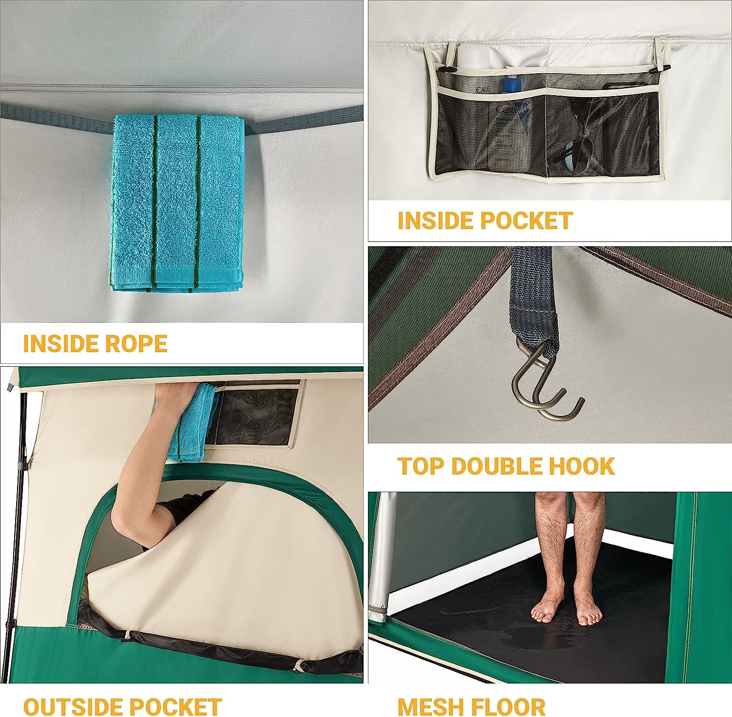 kingcamp-single-room-shower-tent-with-solar-shower-set image 5