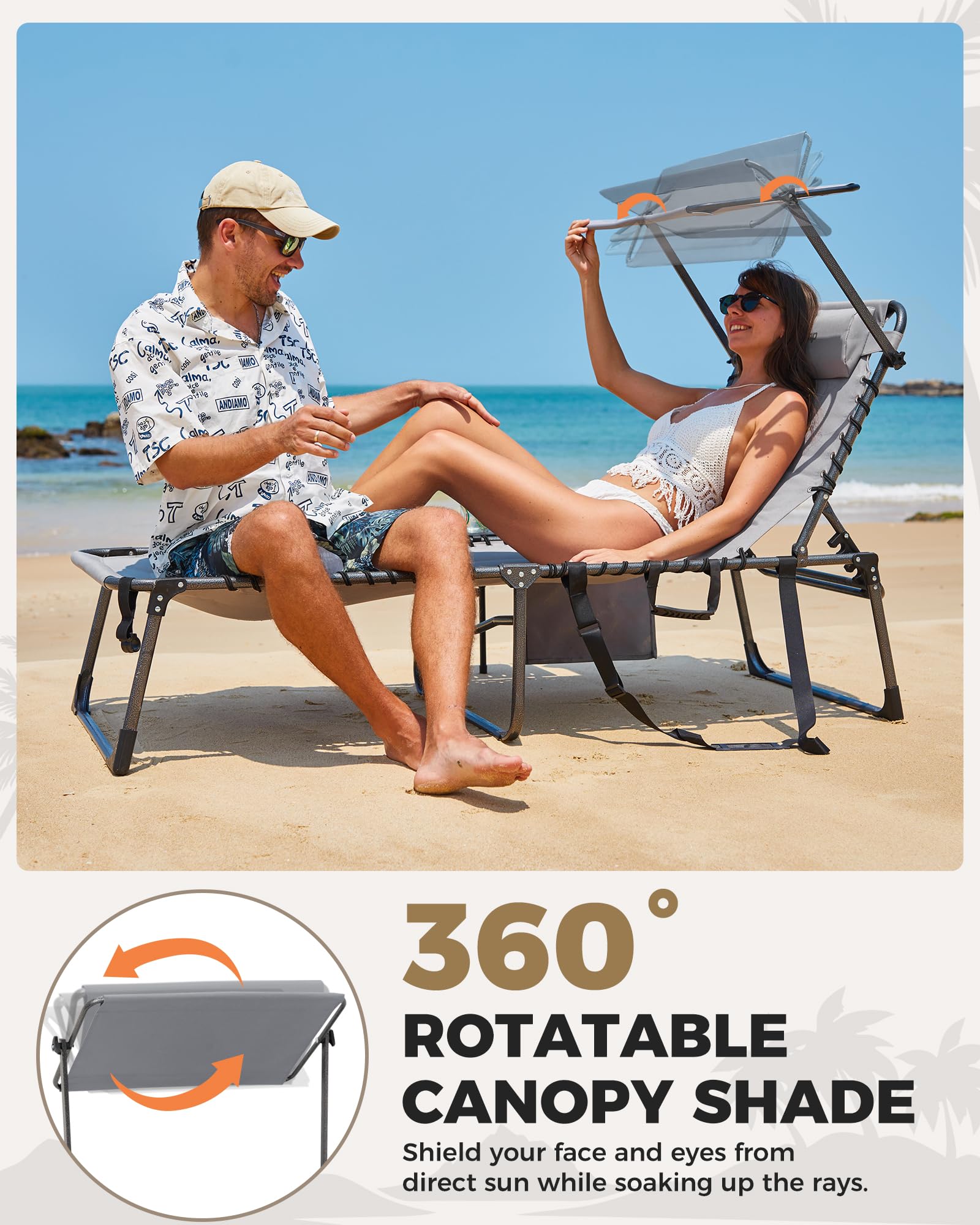 kingcamp-magnolia-b20-plus-folding-lounge-chair-5-position-recline-with-sunshade image 5