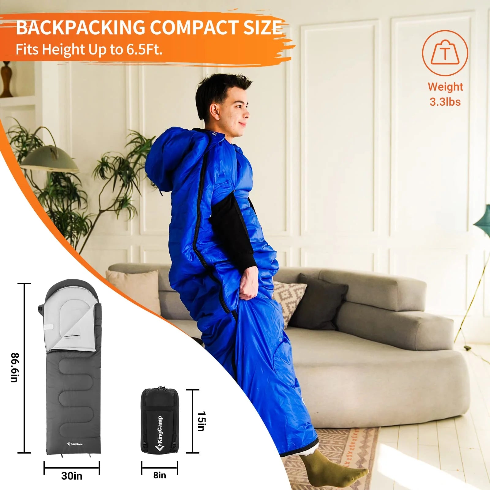 kingcamp-lona-250-3-season-sleeping-bag image 7