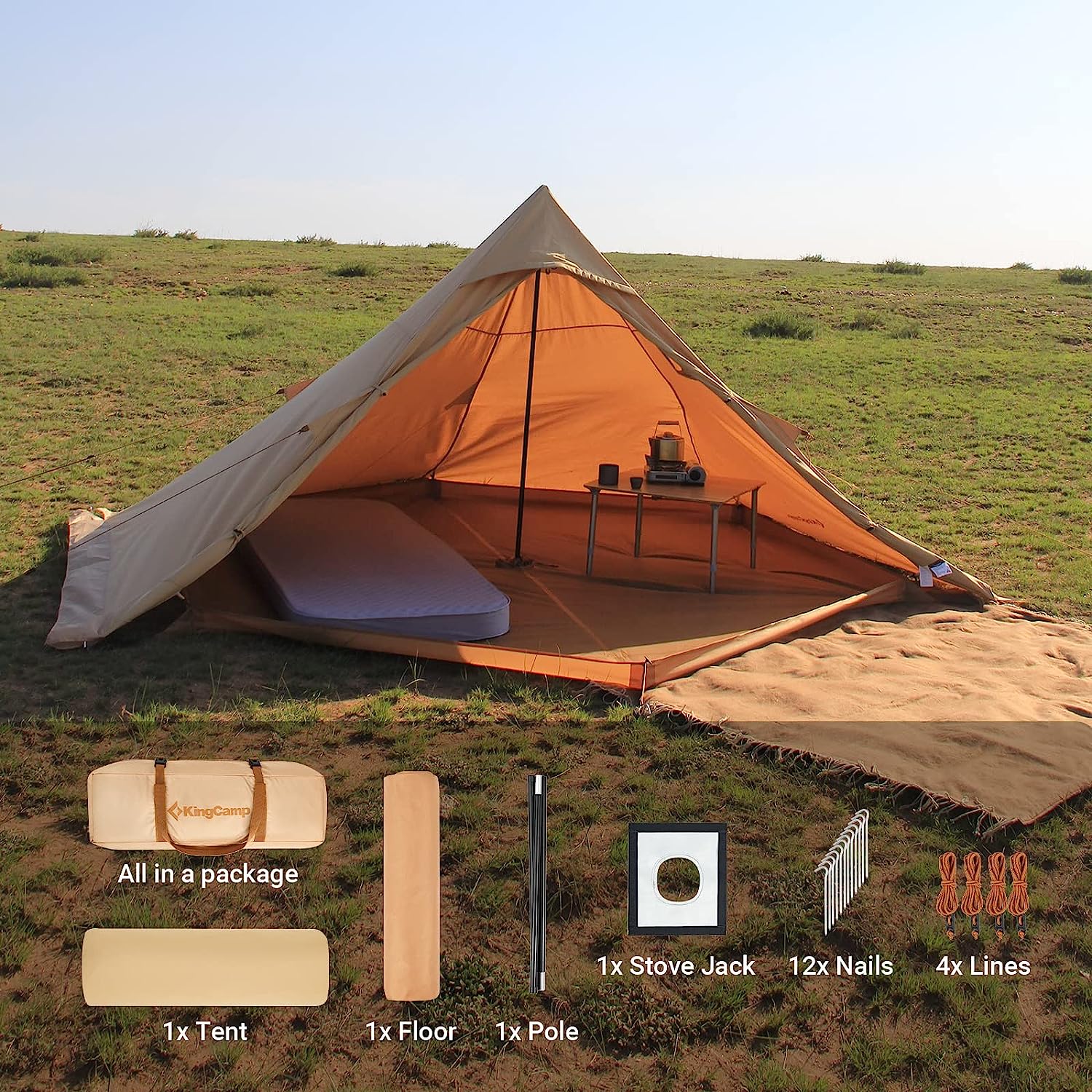 kingcamp-turino-tipi-hot-tent-with-stove-jack image 7