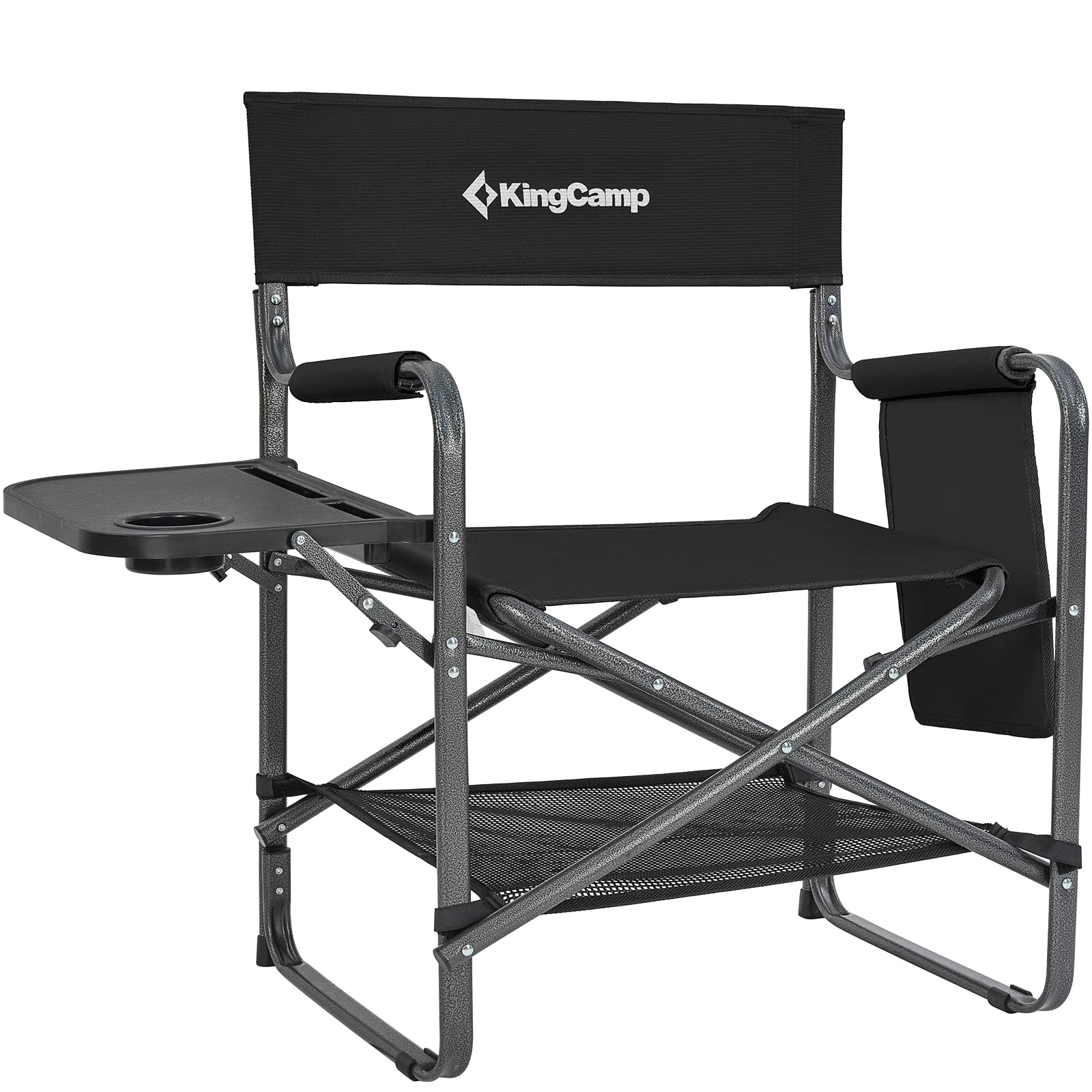 kingcamp-ash-b30-heavy-duty-director-s-chair-with-side-table-300-lbs-capacity-do image 1