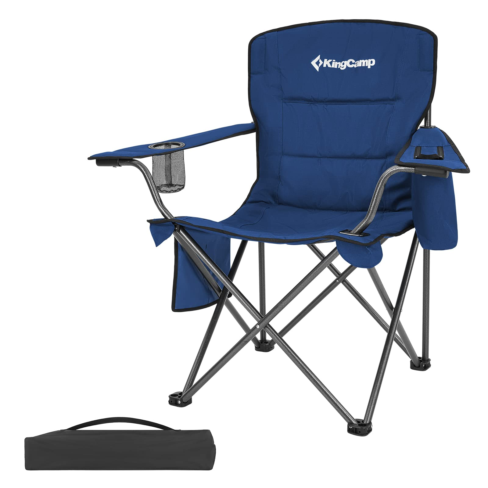 kingcamp-oversized-padded-arm-chair-with-cooler-600d-oxford-fabric-steel-frame image 2