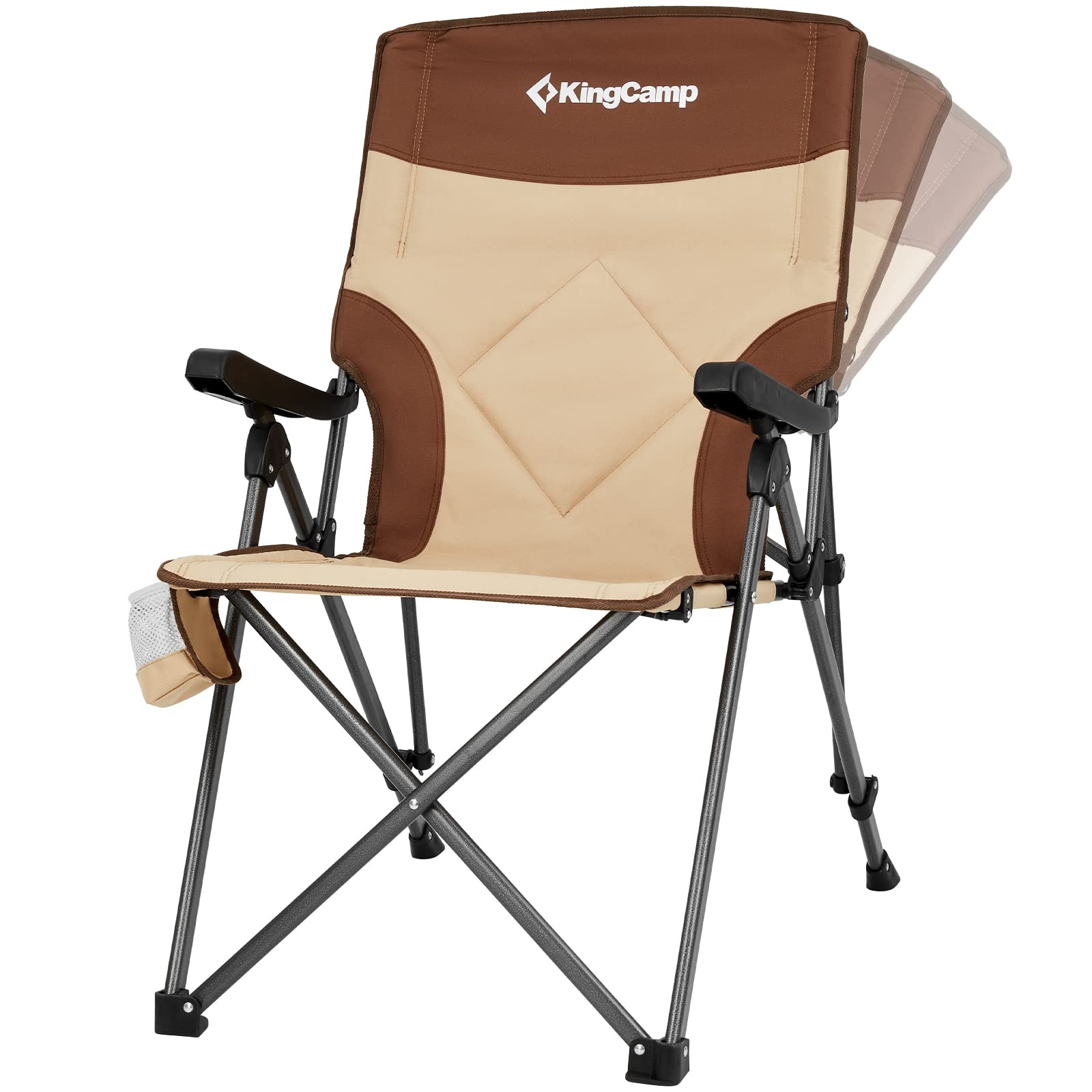 kingcamp-adjustable-heavy-duty-high-back-camping-chair-3-position-recline image 2
