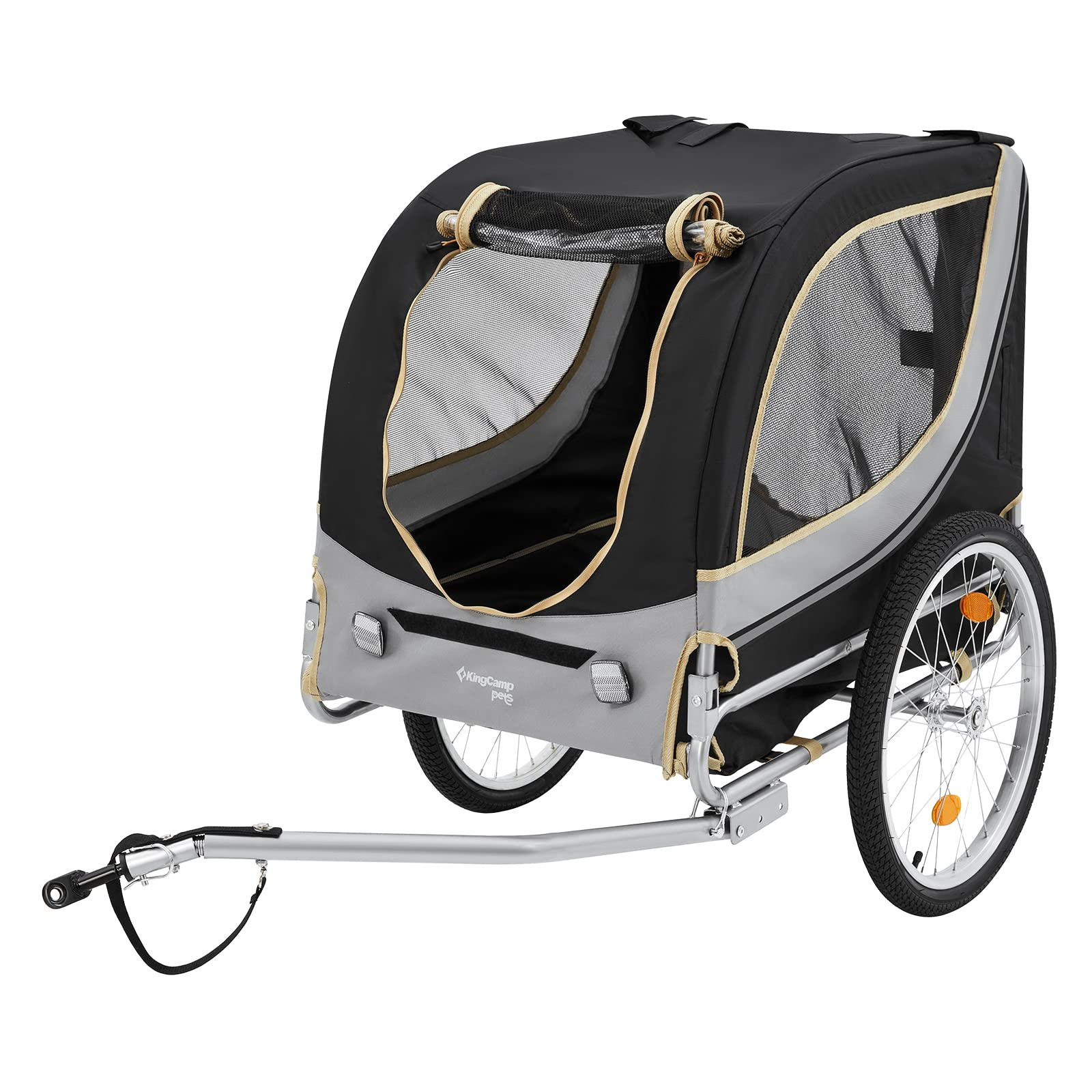 kingcamp-pet-bike-trailer-dog-carrier image 1