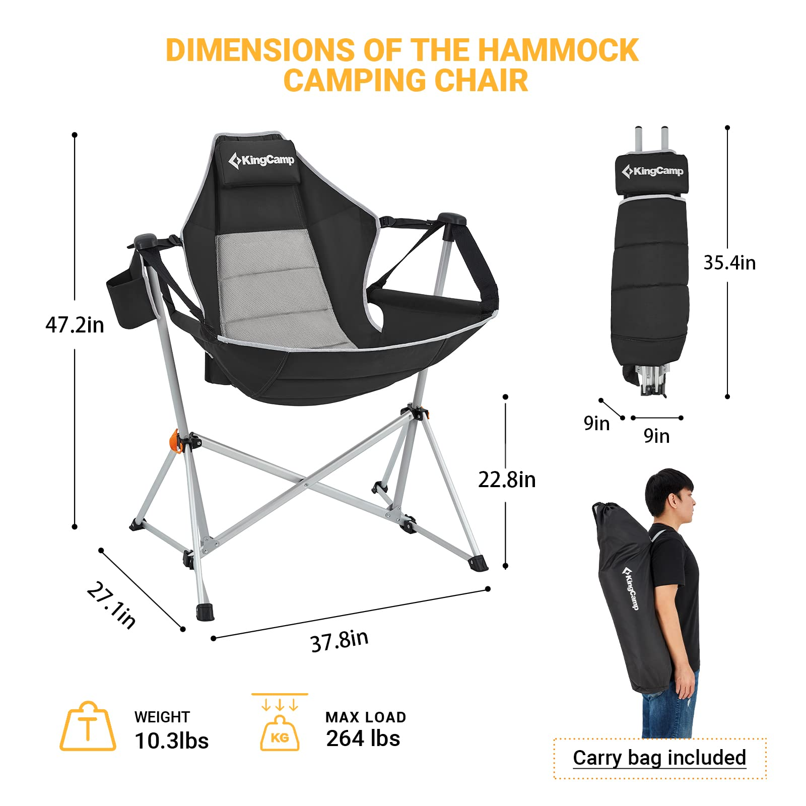 kingcamp-aluminum-alloy-swing-camping-hammock-chair image 4