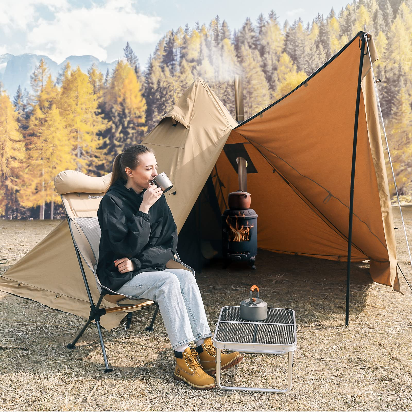 kingcamp-torino-ii-4-season-family-glamping-tipi-tent-hot-tent-with-stove-jack-s image 6