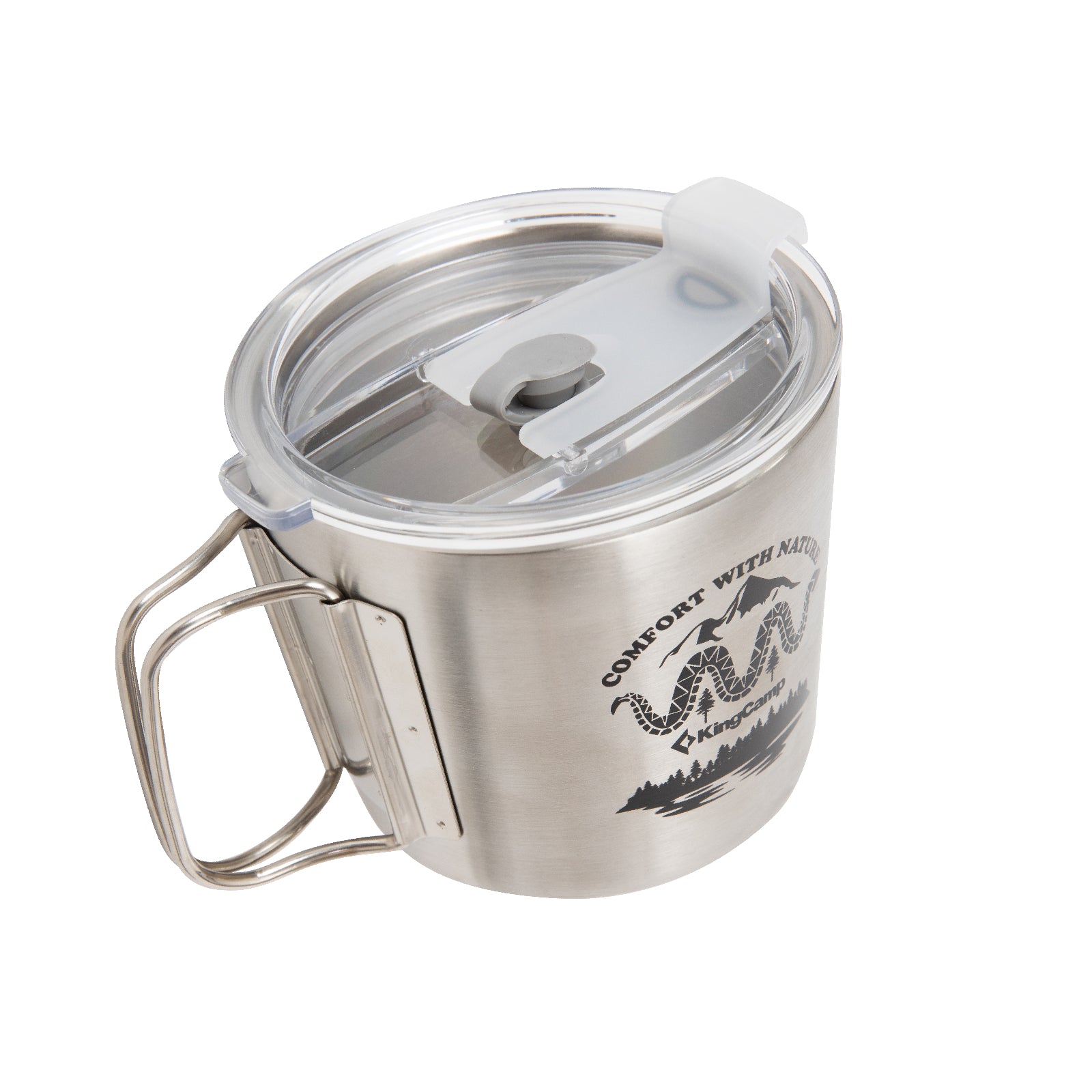 kingcamp-serenity-350ml-stainless-steel-mug-with-cover image 2