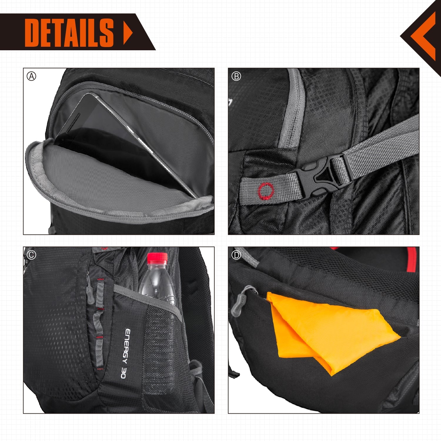 kingcamp-30l-waterproof-hiking-camping-backpack image 4