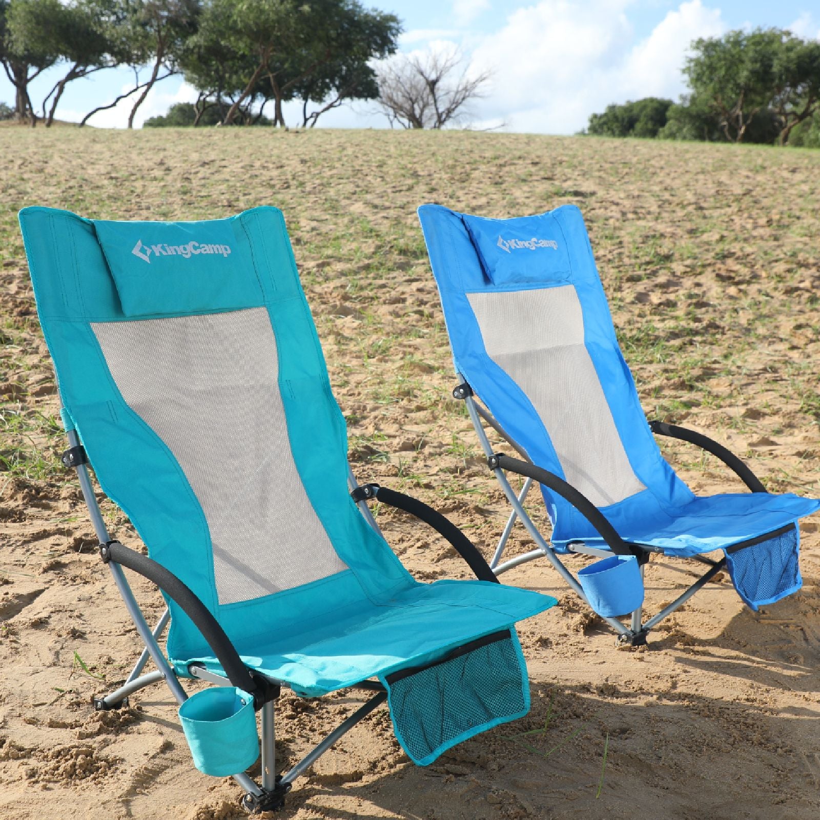 kingcamp-high-mesh-back-beach-folding-chair image 1