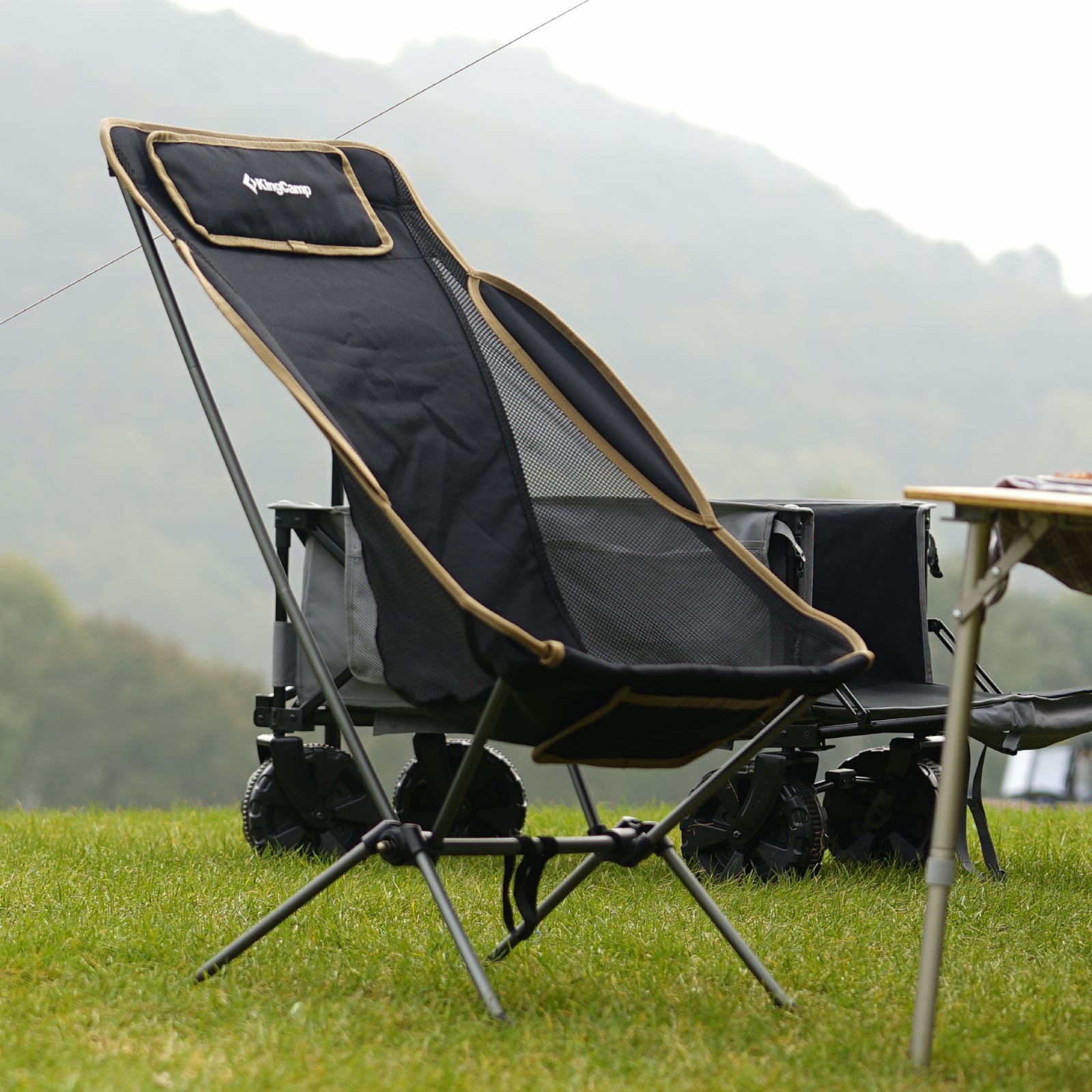 kingcamp-adjustable-high-back-ultralight-camping-chair-two-position-reclining-co image 2