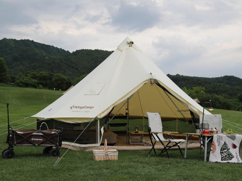 kingcamp-khan-c-400-glamping-cotton-bell-tent-16-4ft-13-2ft image 6