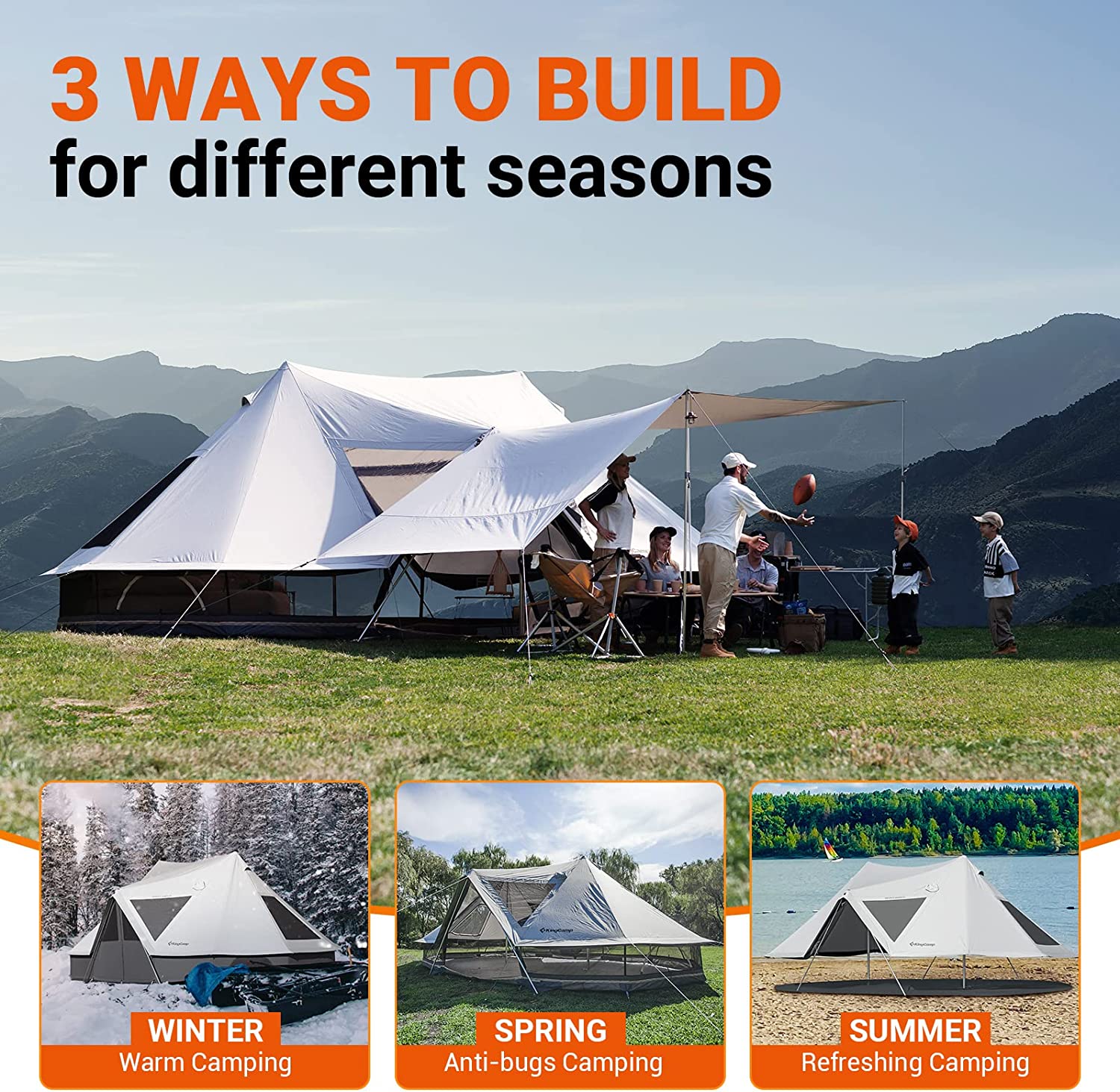 kingcamp-khan-palace-10-12-person-glamping-tent-4-season-poly-cotton-mansion image 6