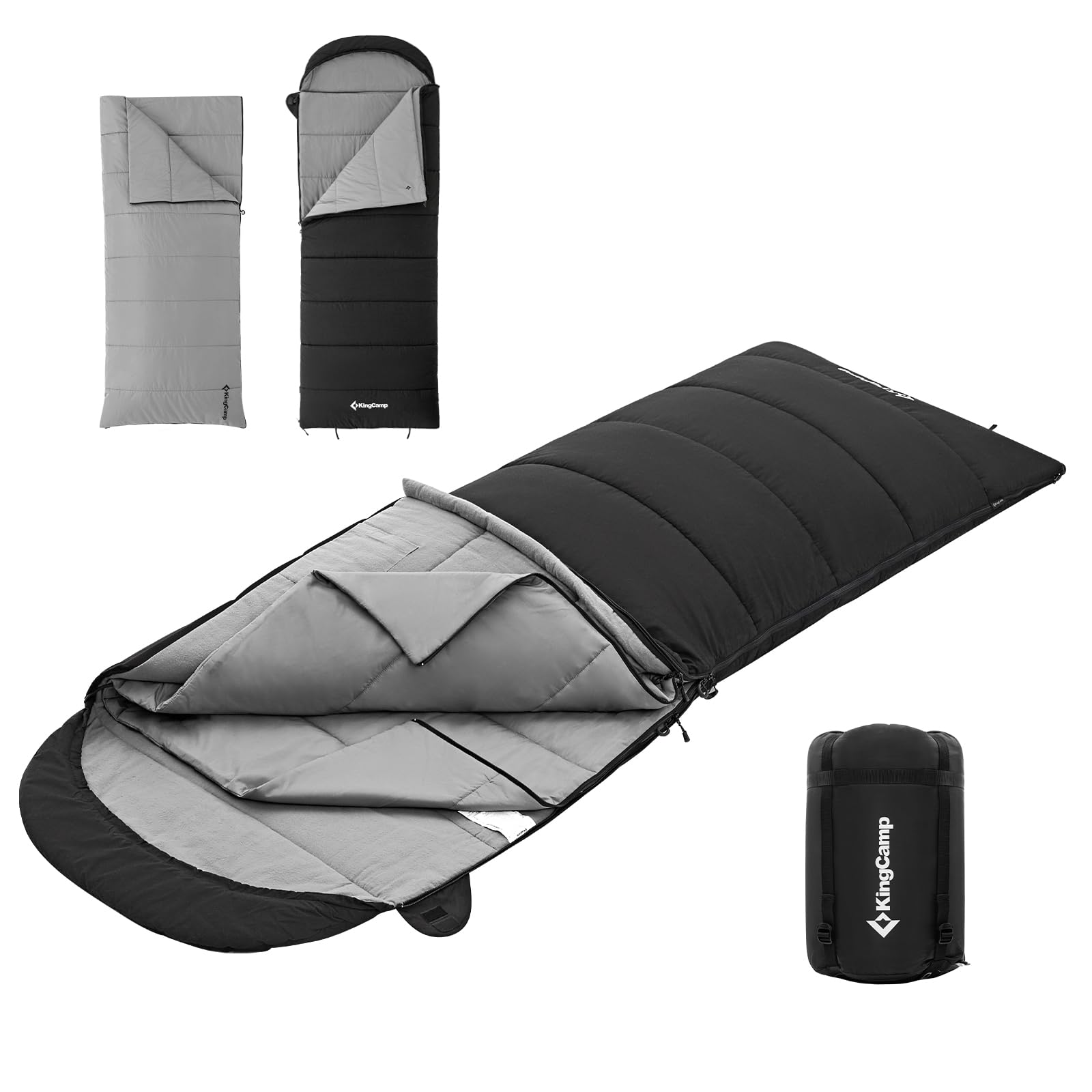kingcamp-32f-kauai-400-3-in-1-sleeping-bag-envelope-style-with-removable-blanket image 8