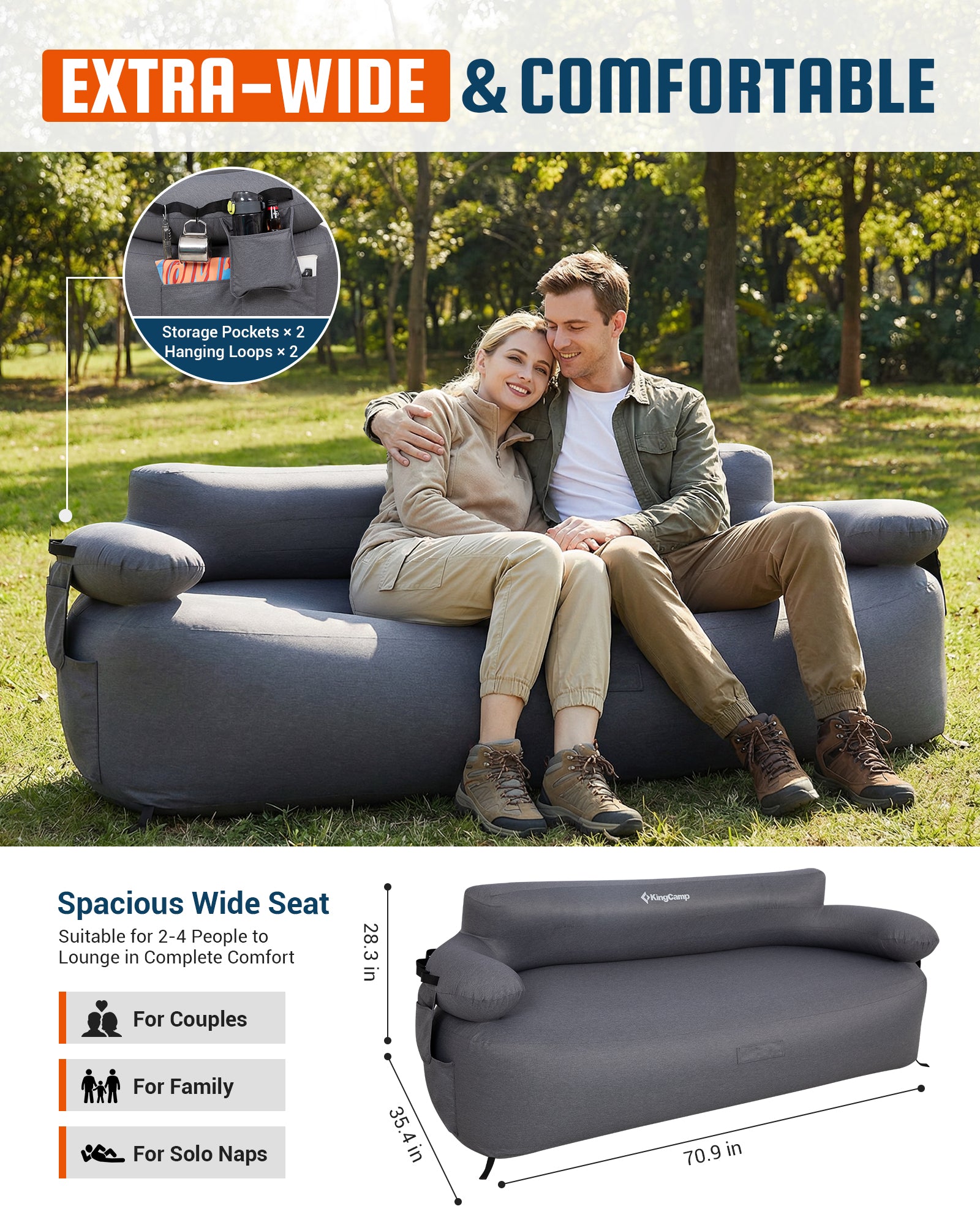 kingcamp-aerovine-duo-600-inflatable-sofa-with-built-in-pump image 6