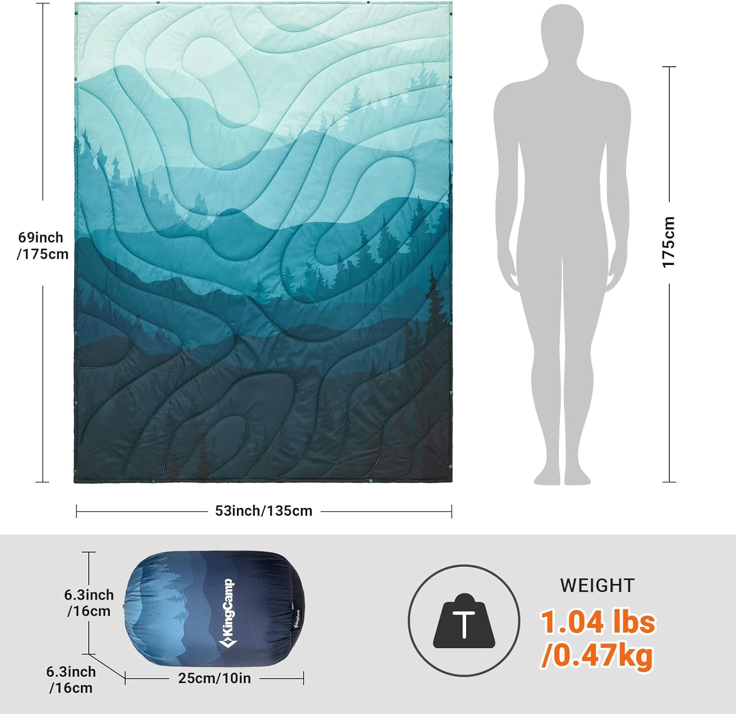 kingcamp-puffy-blanket-packable-portable-versatile-camping-blanket image 2