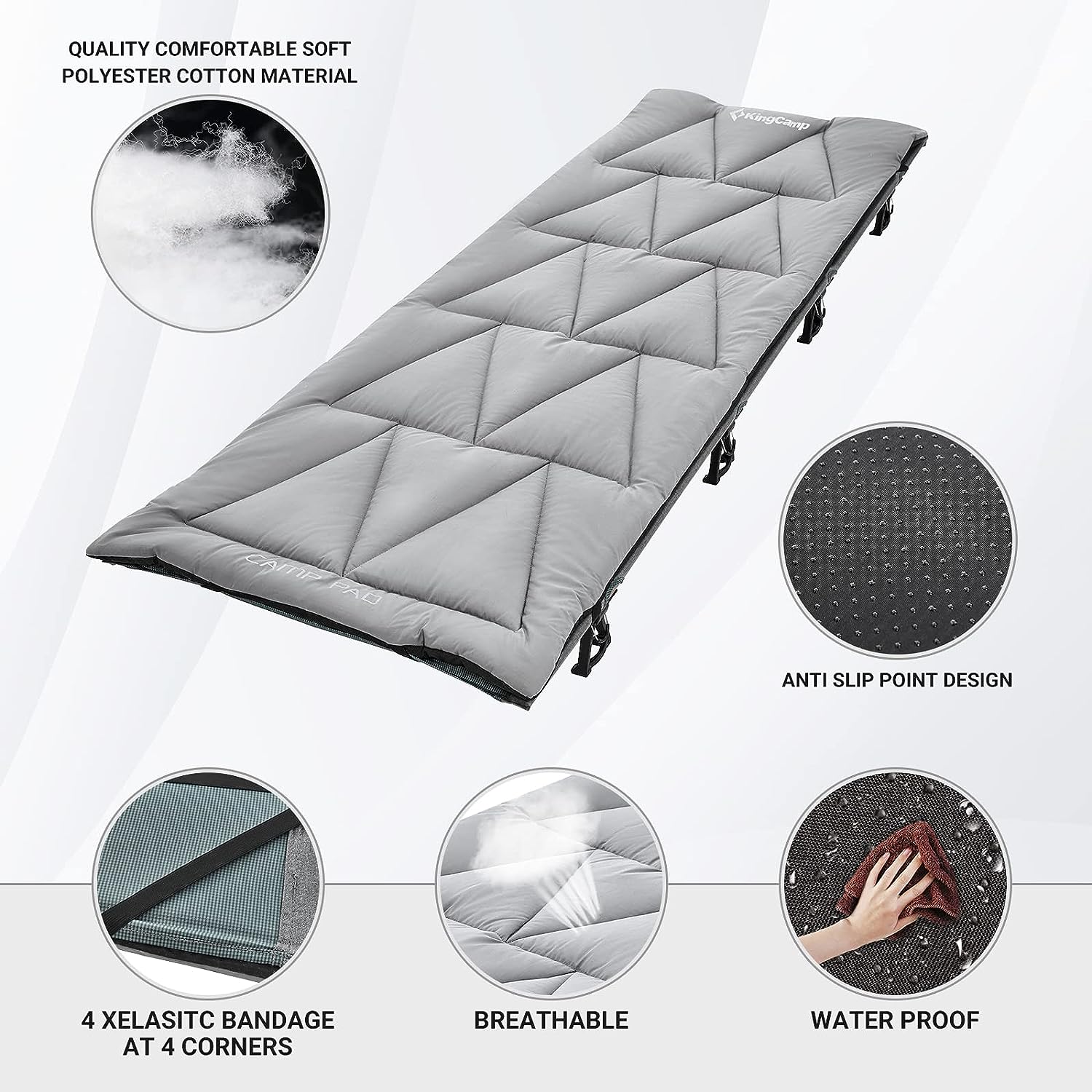 kingcamp-thicker-sleeping-cot-pad-machine-washable image 3