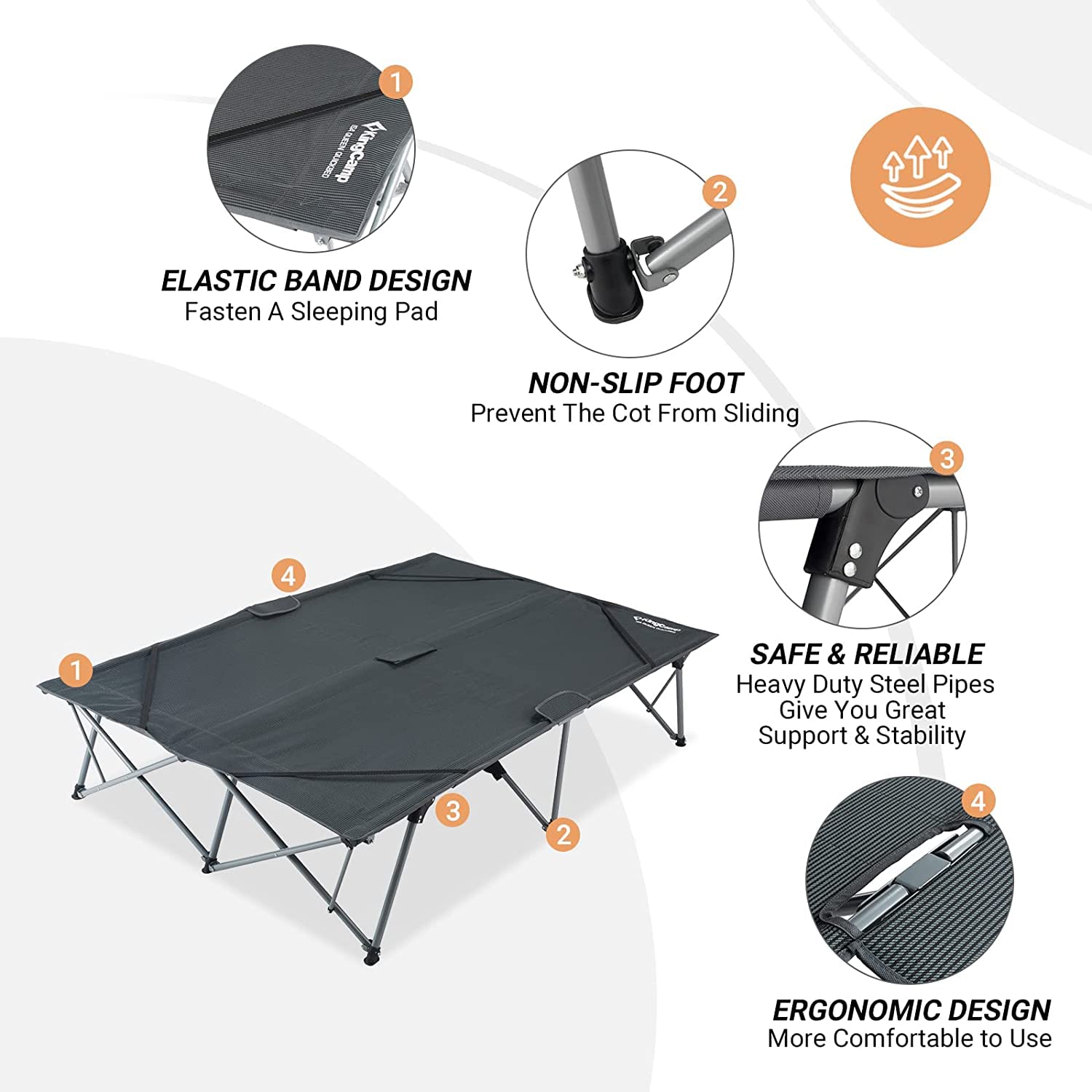 kingcamp-luxury-double-folding-camping-cot image 6