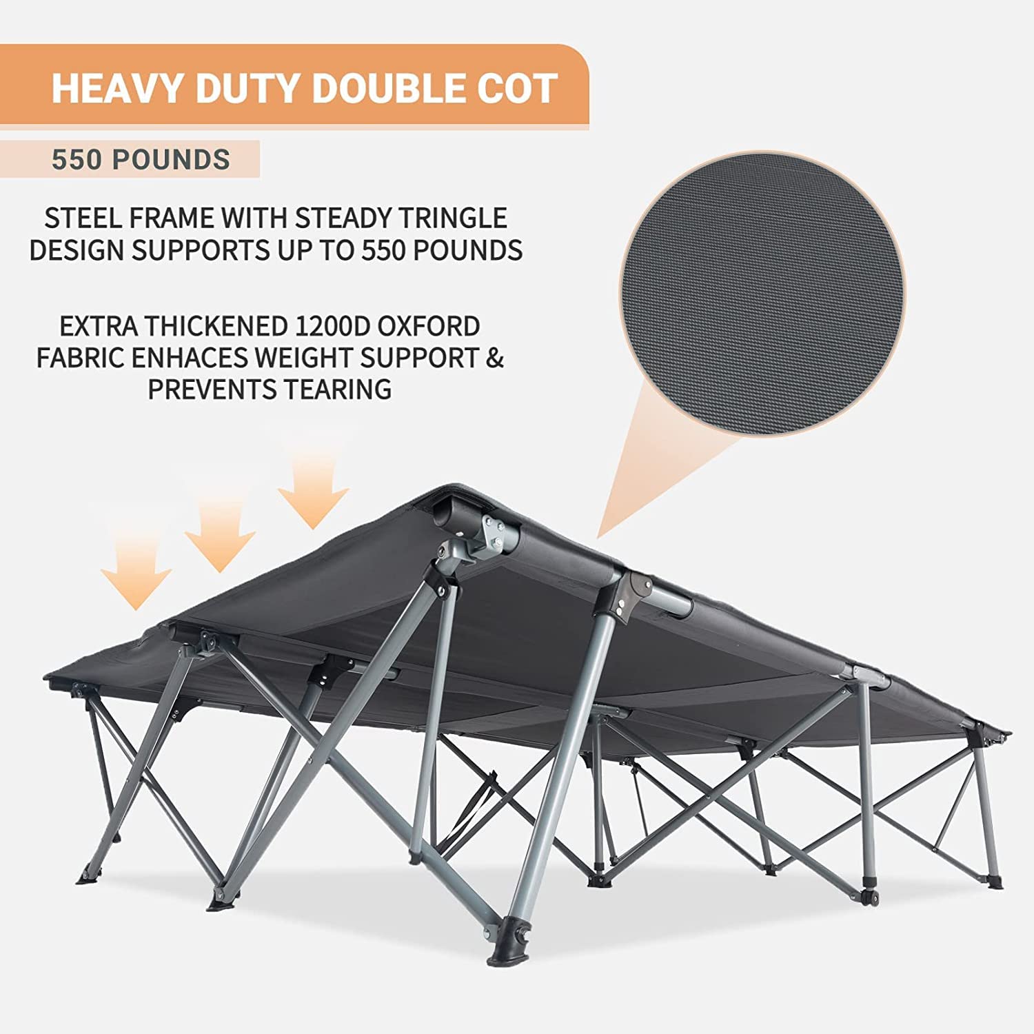 kingcamp-luxury-double-folding-camping-cot image 7