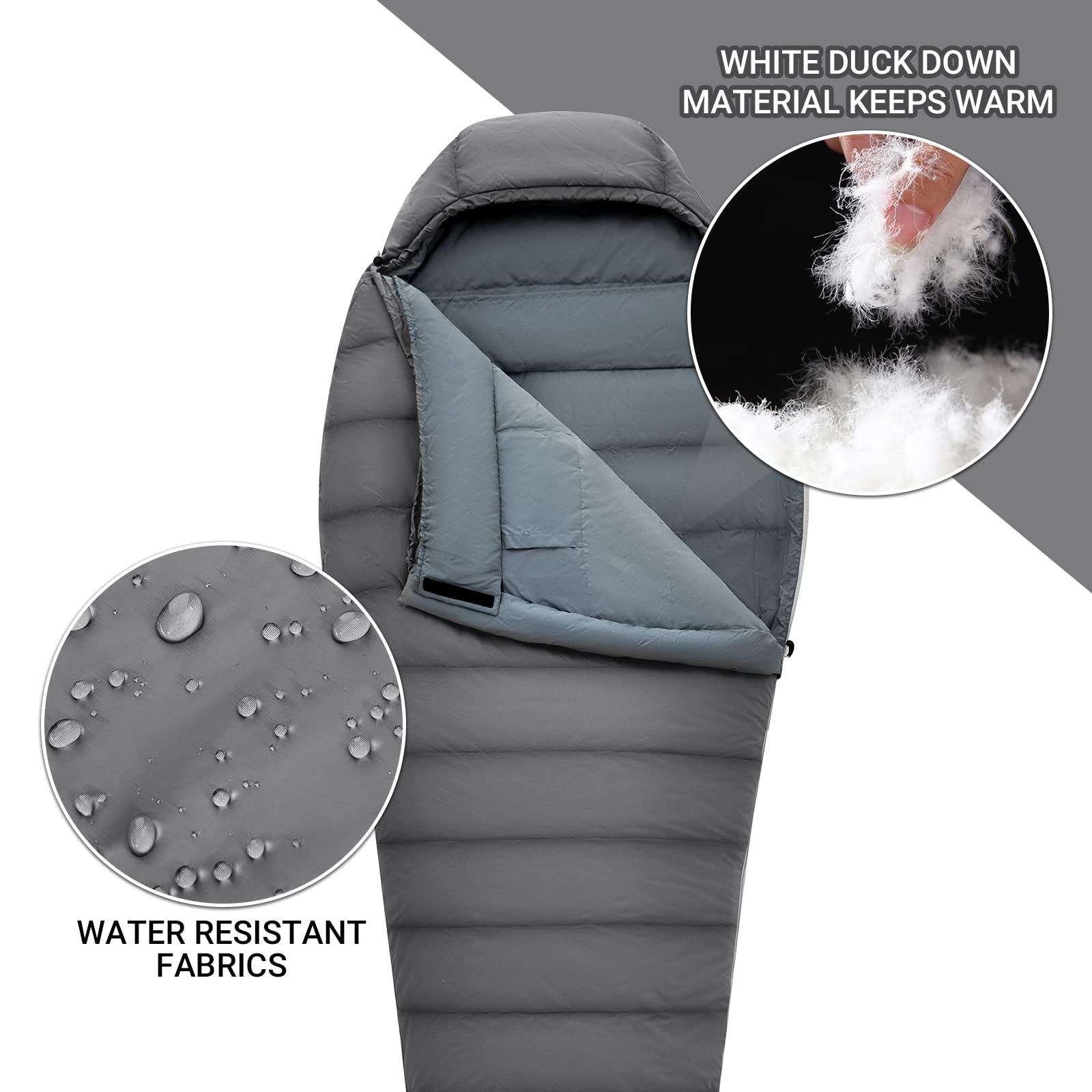 kingcamp-25f-protector-600-duck-down-mummy-sleeping-bag image 7