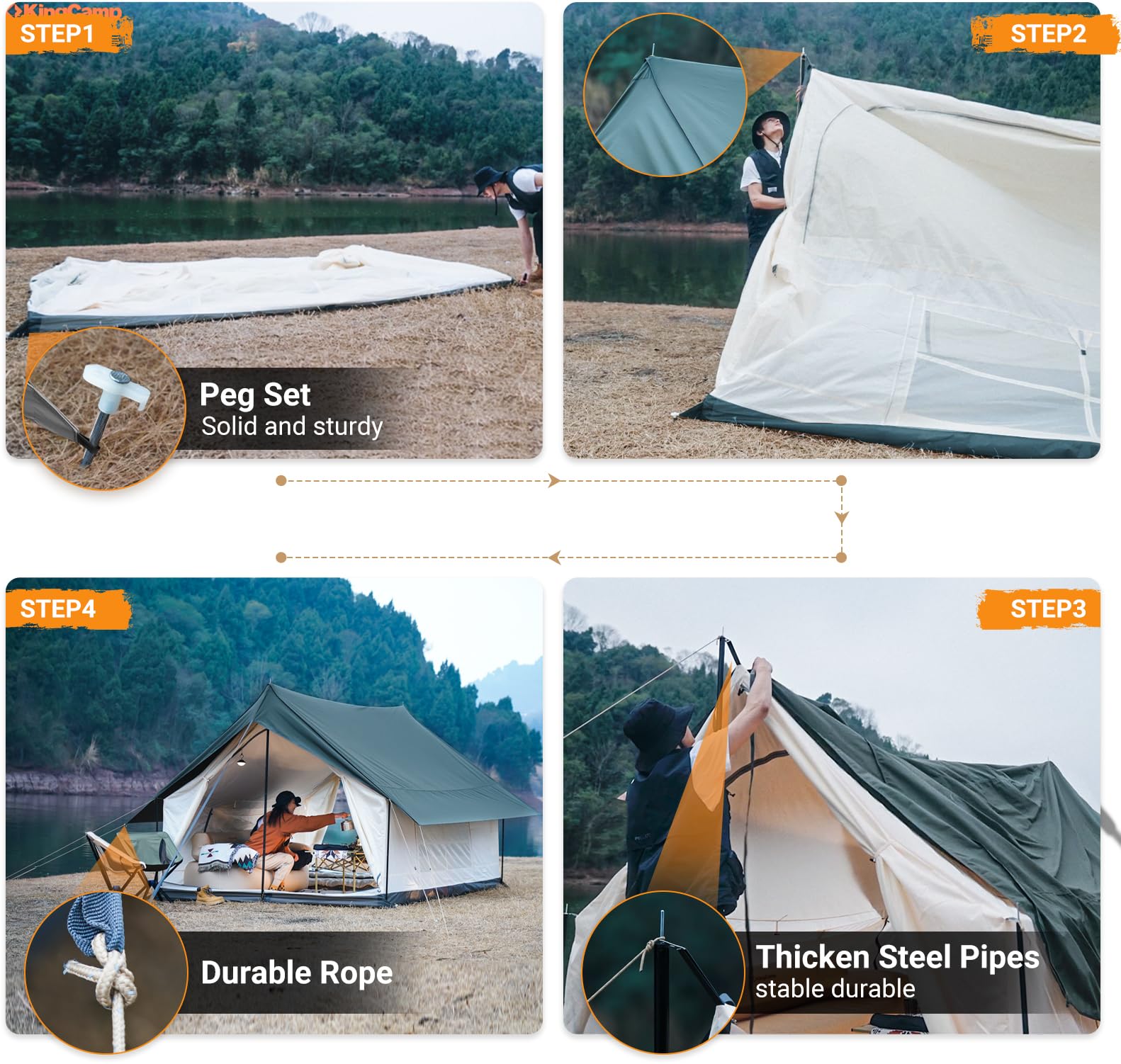 kingcamp-mountain-in-c2-cabin-wall-scout-tent image 5