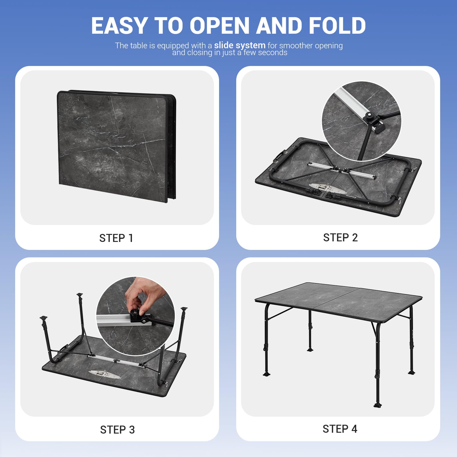 kingcamp-meteoritem-p10-fiberglass-camping-table-with-sliding-rail-system image 6