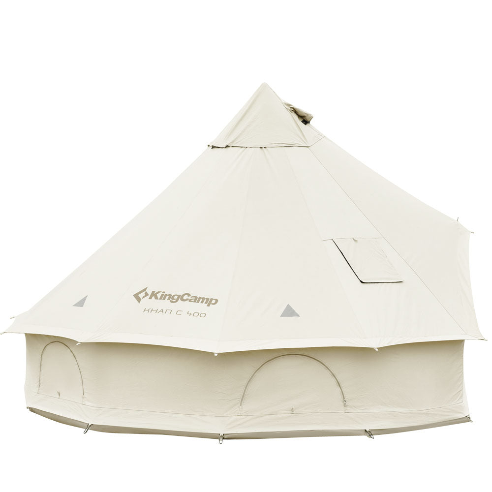 kingcamp-khan-c-400-glamping-cotton-bell-tent-16-4ft-13-2ft image 2