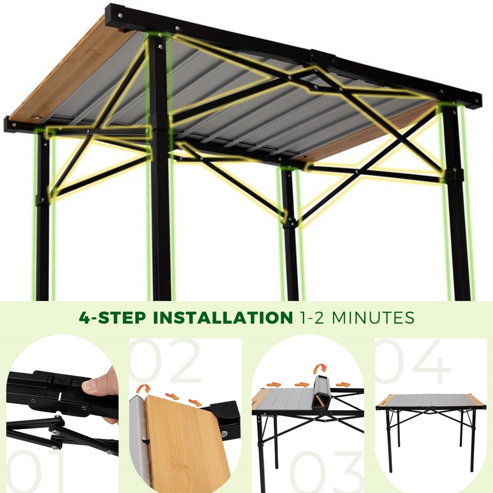 kingcamp-granite-pro-m-folding-aluminum-table-40x27 image 5