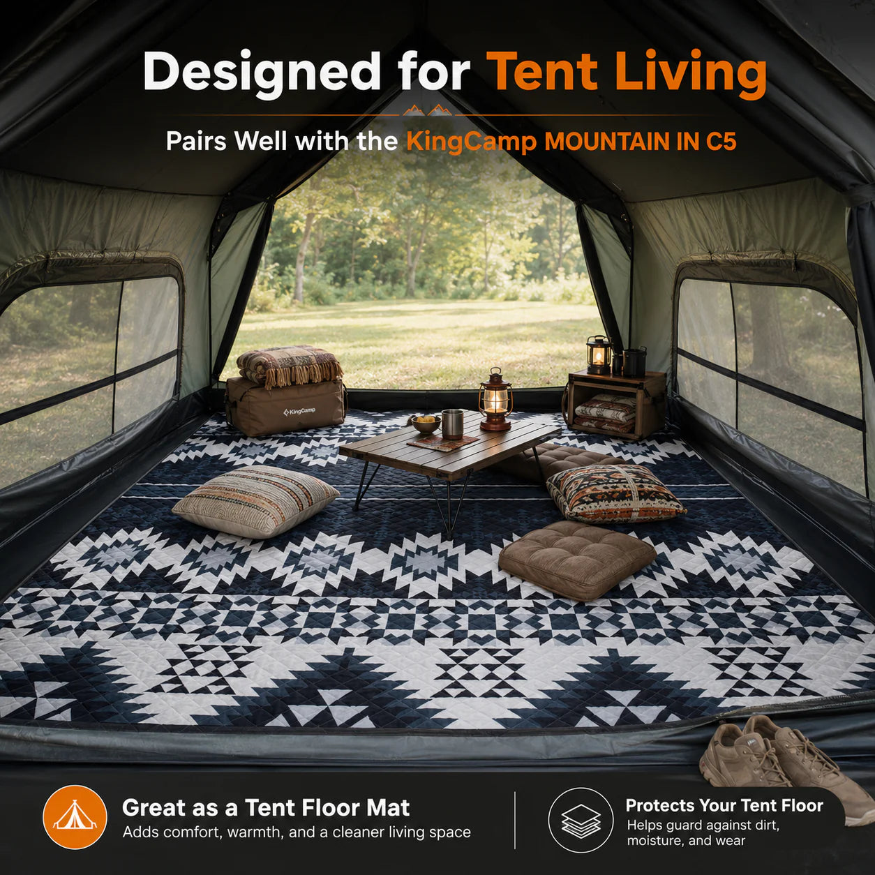 kingcamp-isiay-max-3-4-extra-large-waterproof-tent-mat image 3