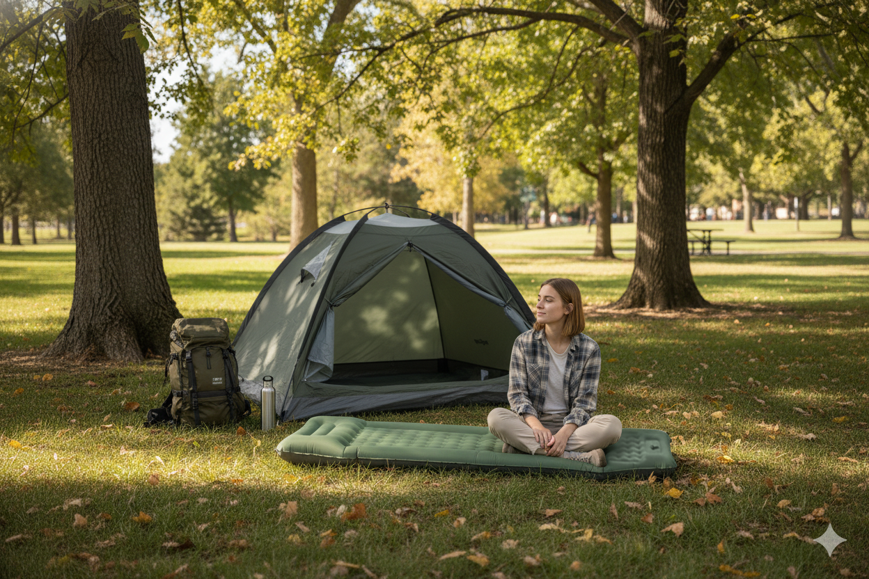 kingcamp-deluxe-12-air-mattress-with-built-in-foot-pump image 6